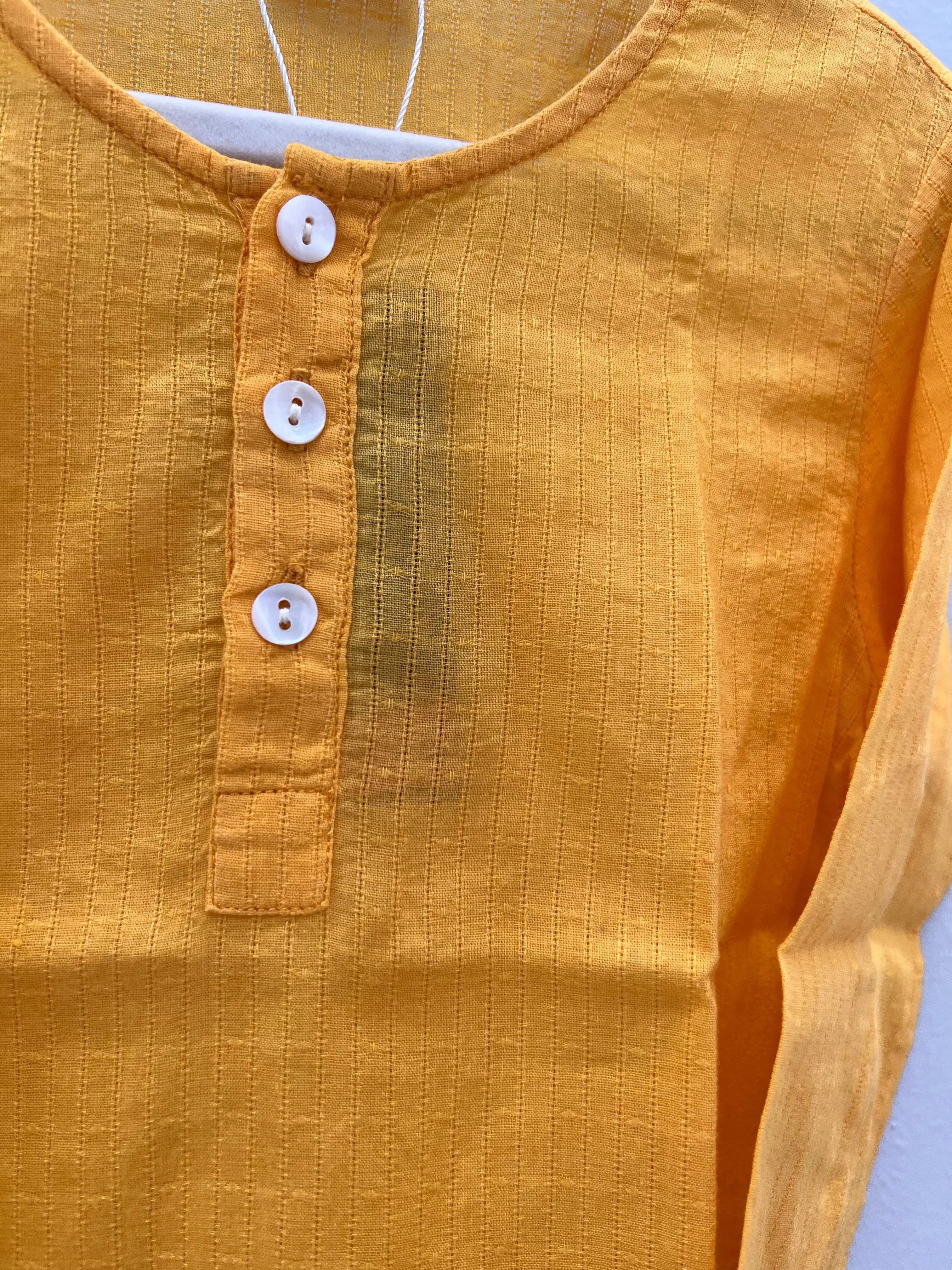 Preloved Kurta in Yellow for Boys Nimbu