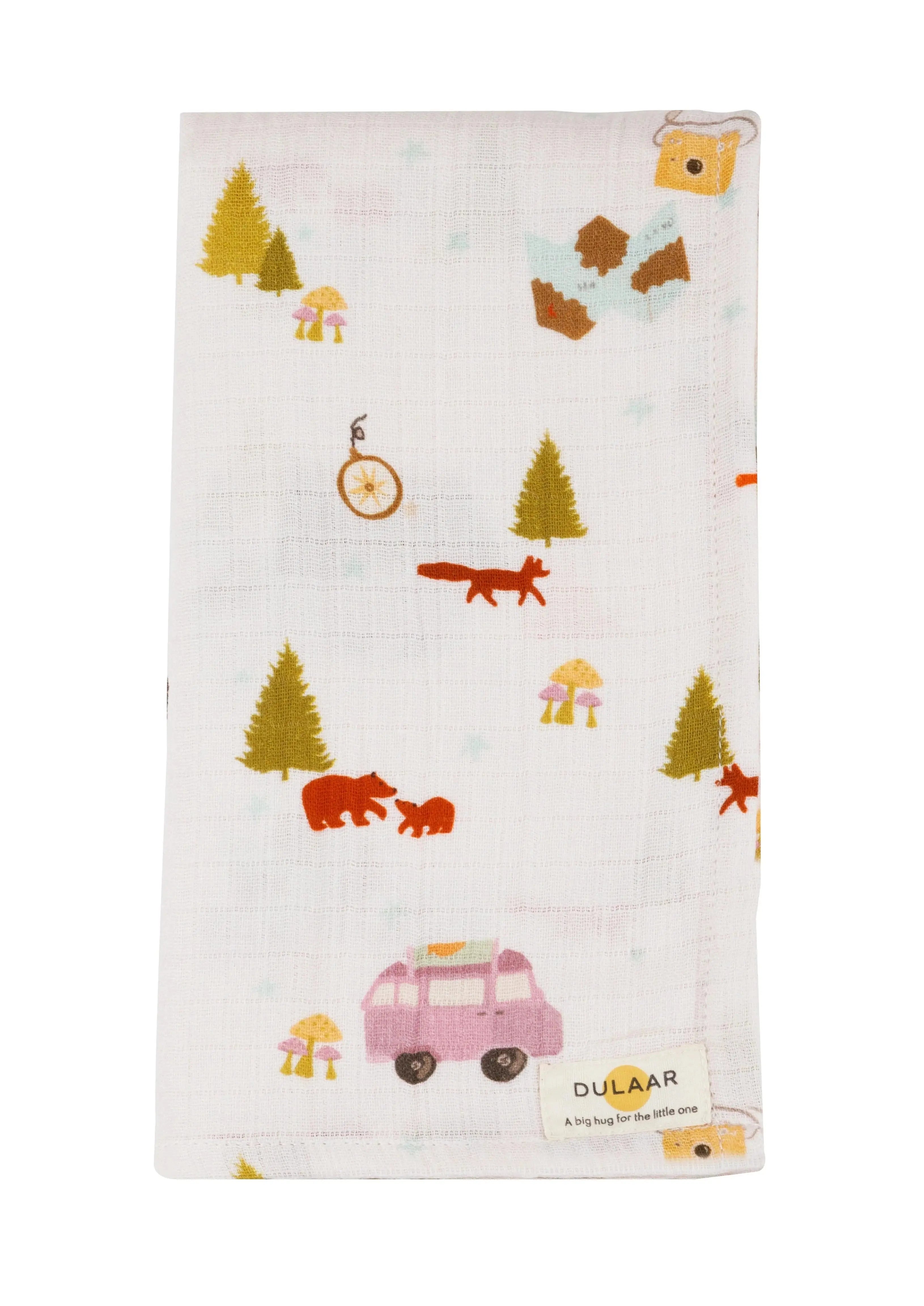 Organic Muslin Swaddle - Happy Camper Dulaar