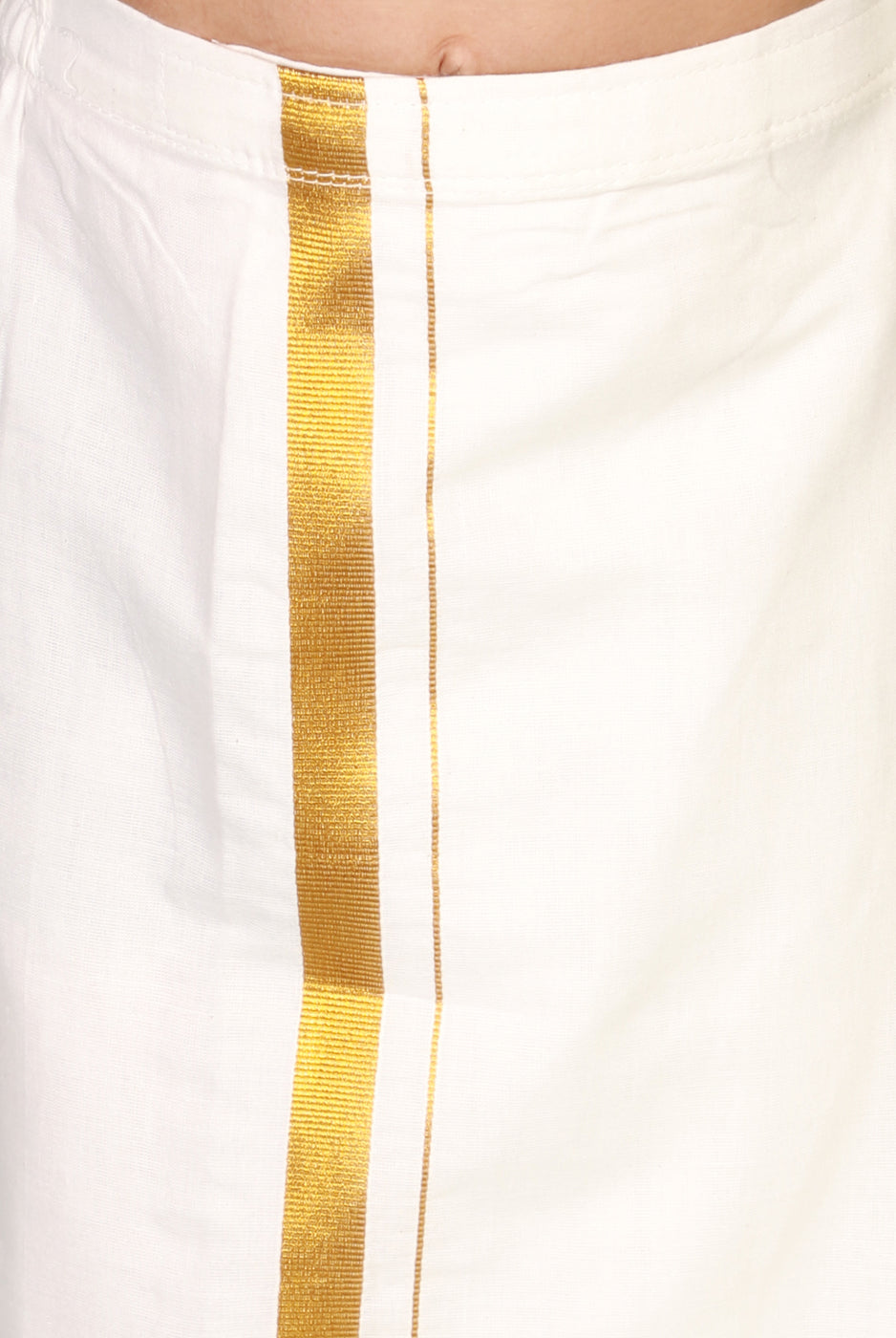 Vanakkam mundu set in cream