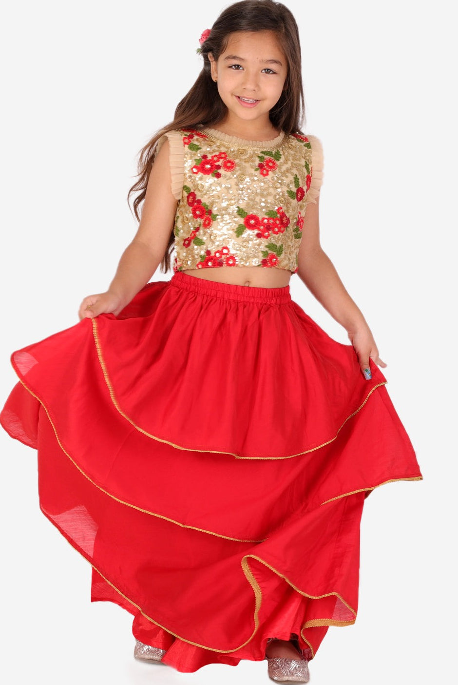 Twirl Lengha set for girls
