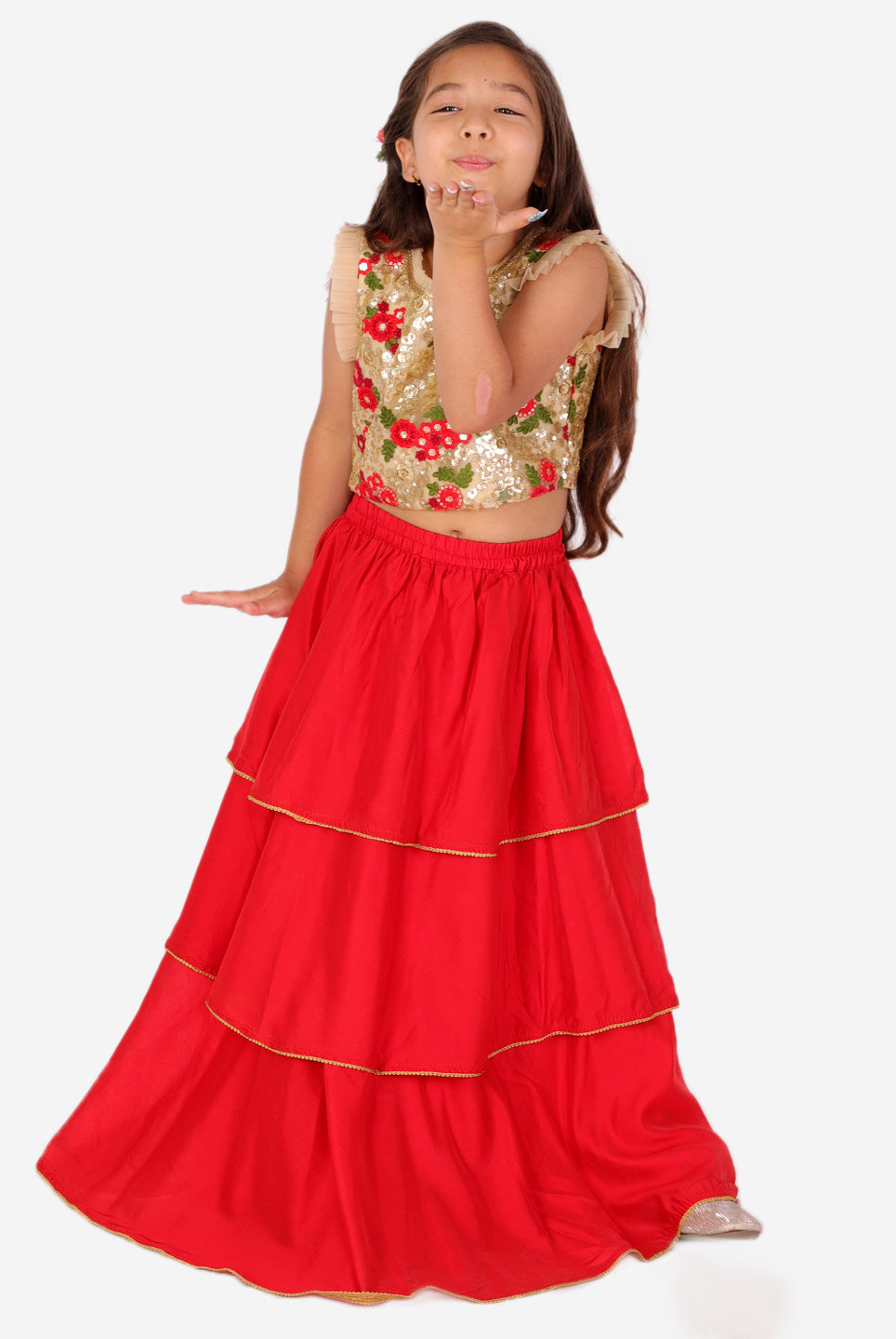 Twirl Lengha set for girls