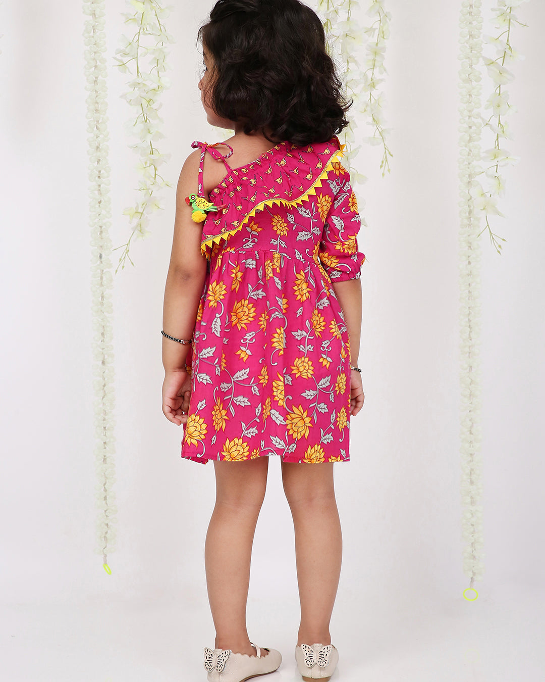 Kamal Frilly Frock in Pink