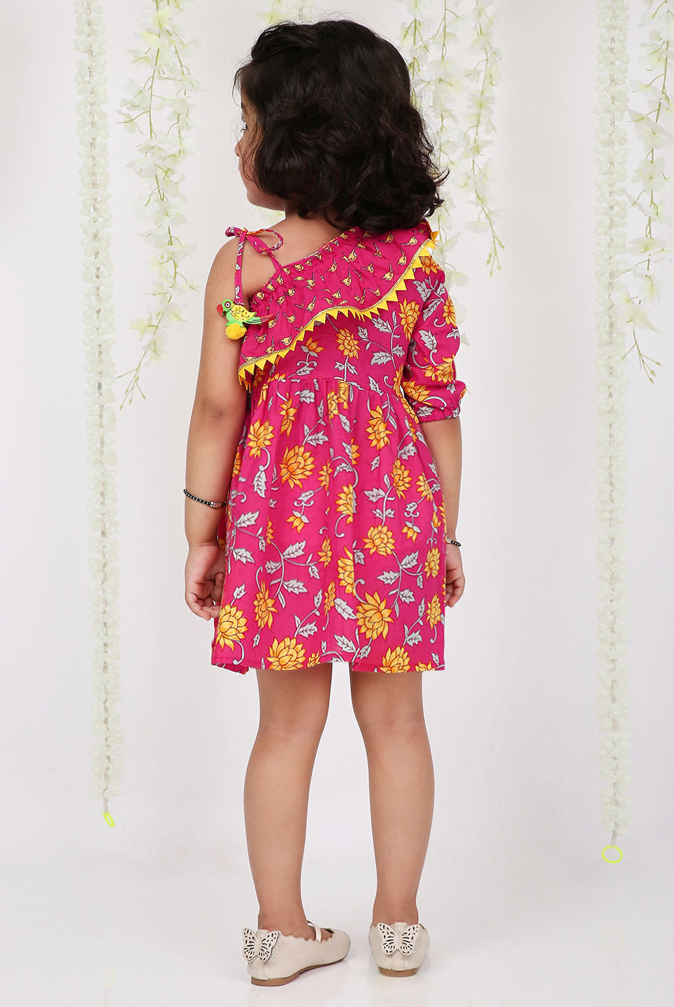 Kamal Frilly Frock in Pink