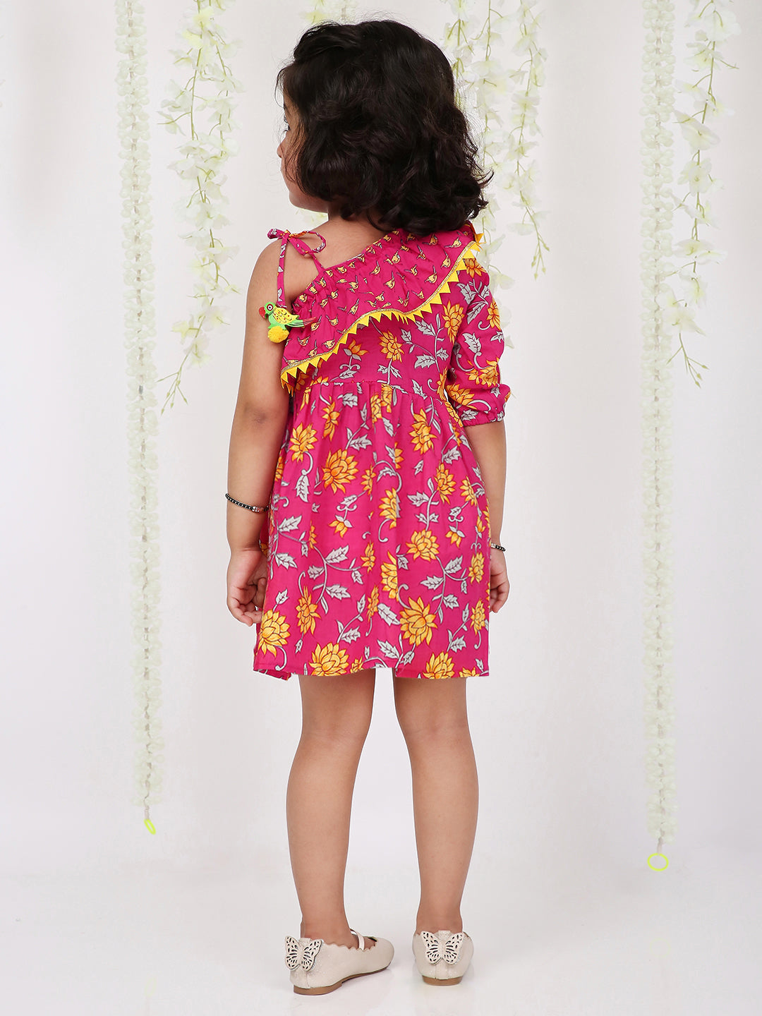 Kamal Frilly Frock in Pink