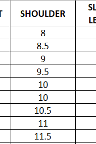 Size Chart Scarlet Top-Palazzo Set for Gilrs