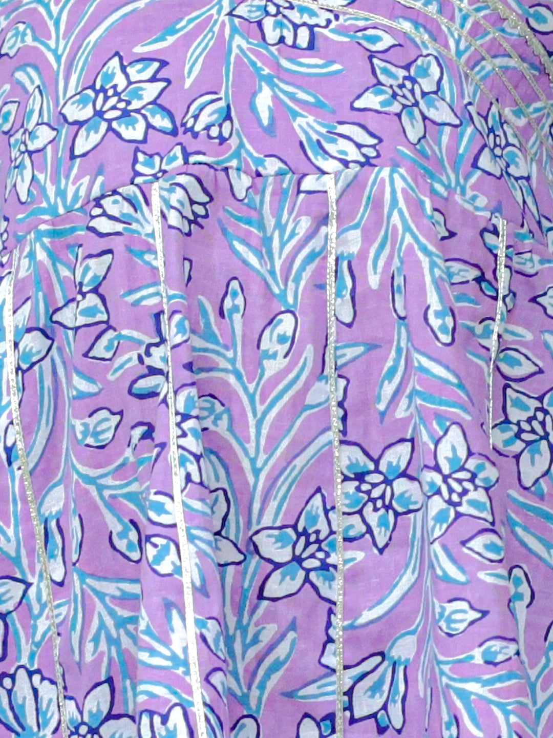 Lavender Fields Girls Cotton Kurta And Pants