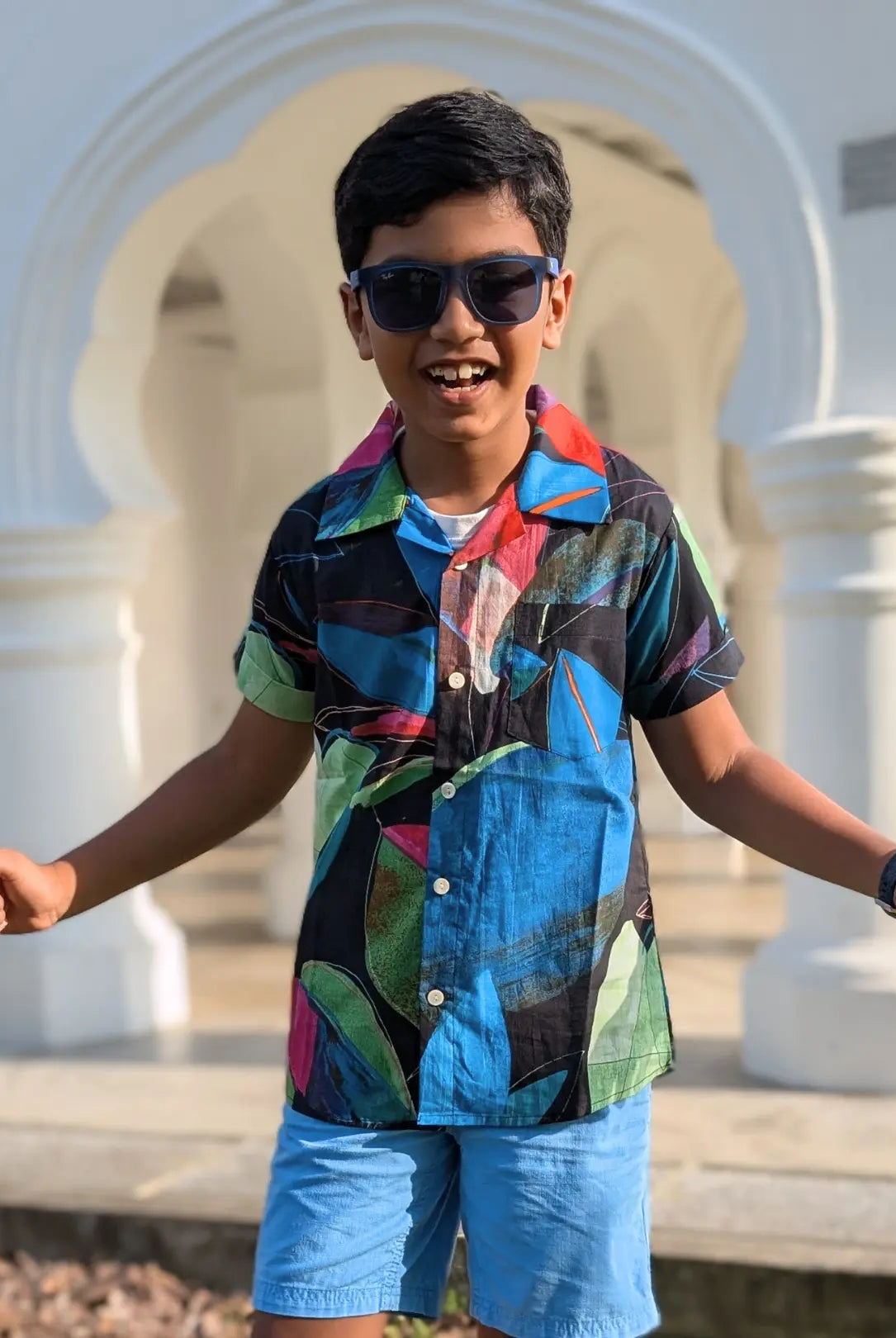 Kyra Kids Unisex Cotton Shirt in Black Amazon Nimbu