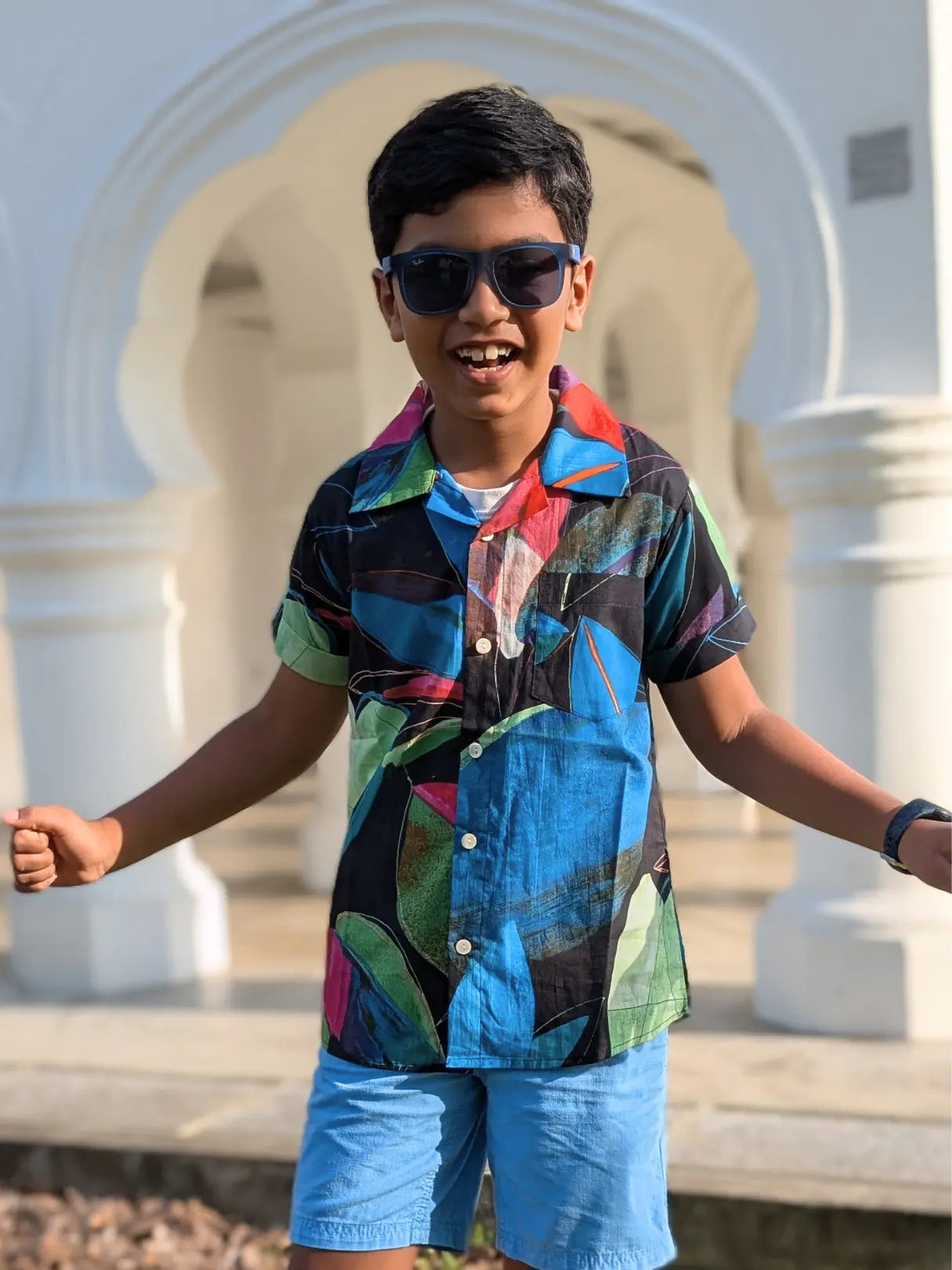 Kyra Kids Unisex Cotton Shirt in Black Amazon Nimbu