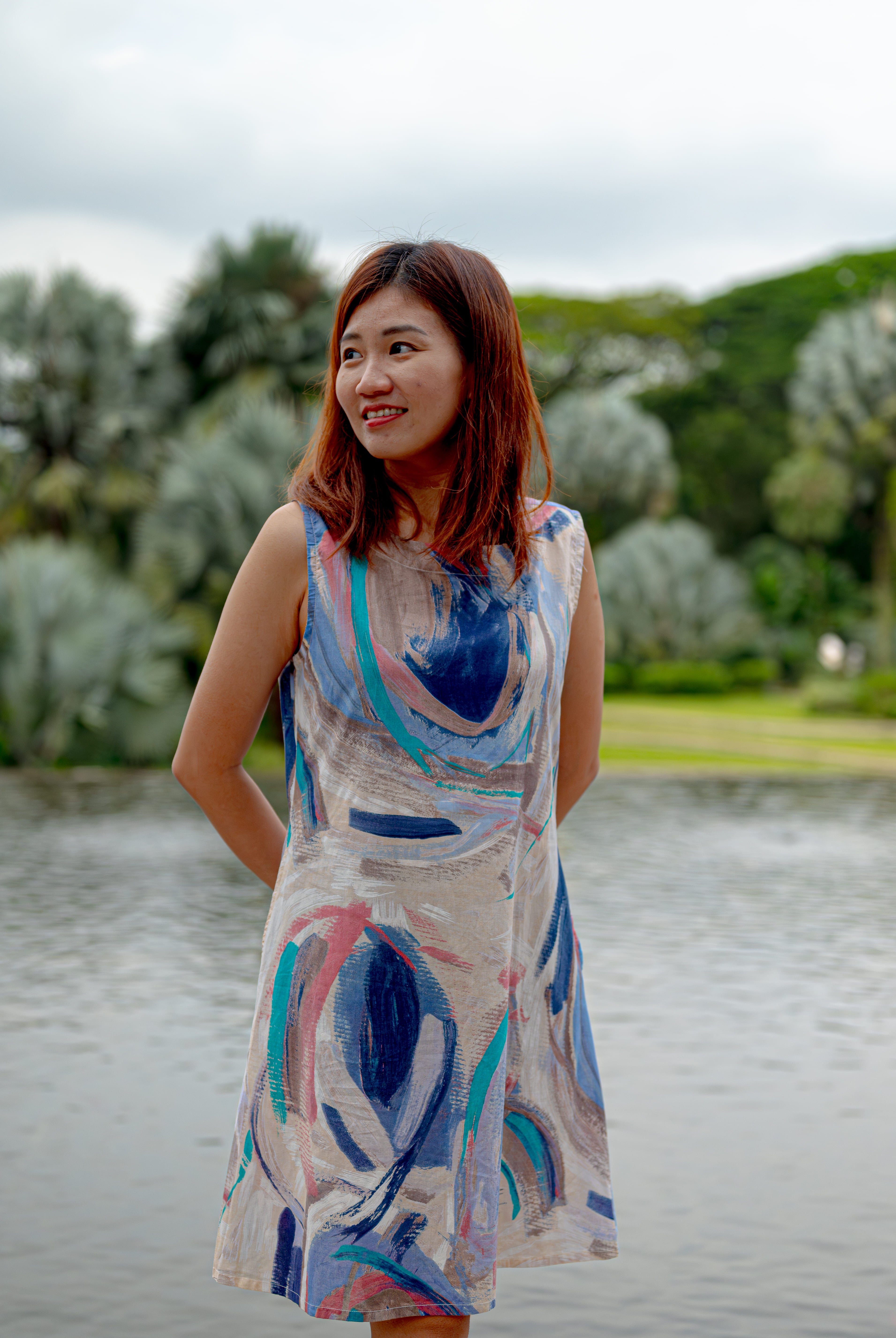 Maldives Women's A Line Dress with Pockets 1