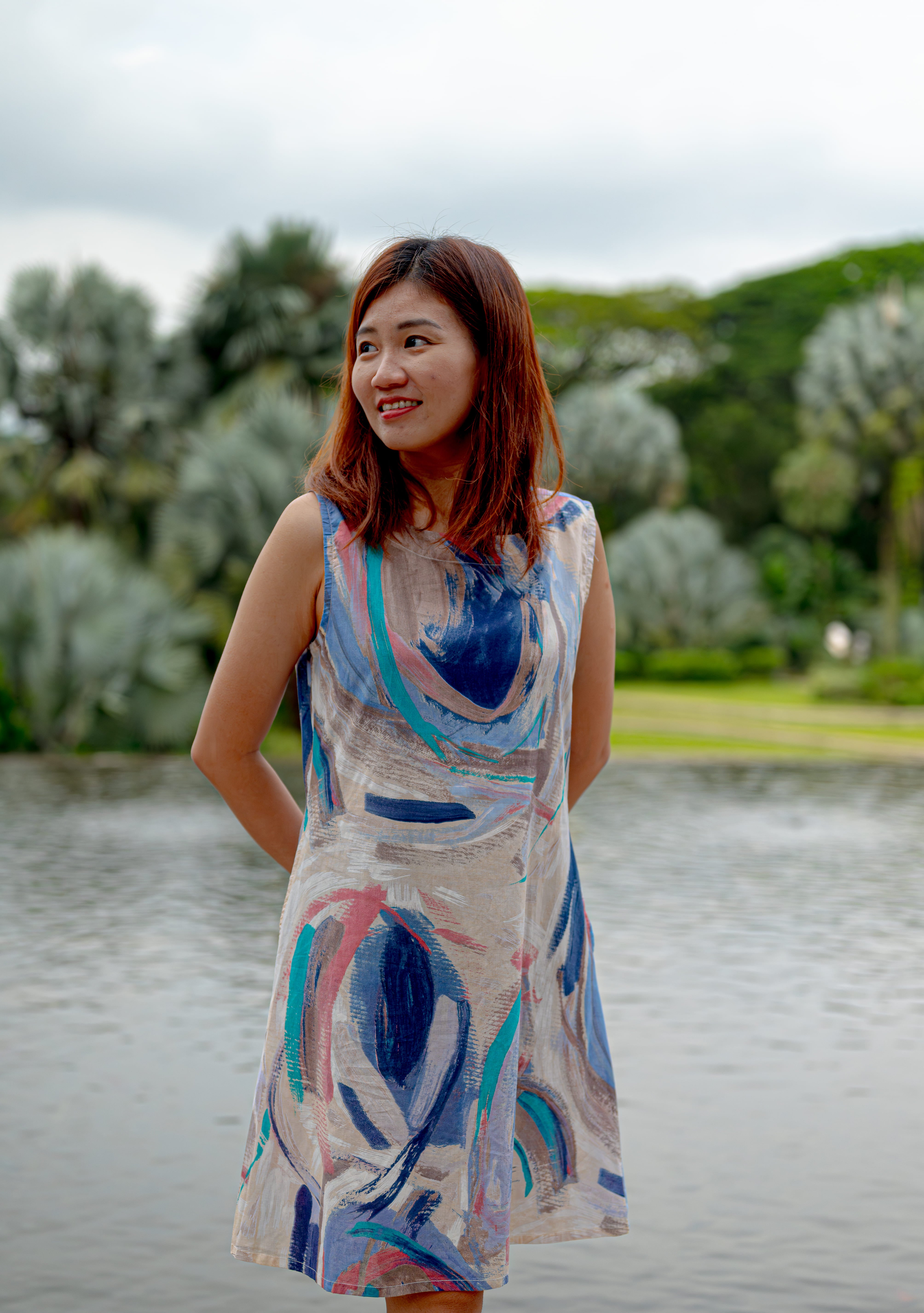 Maldives Women's A Line Dress with Pockets 1