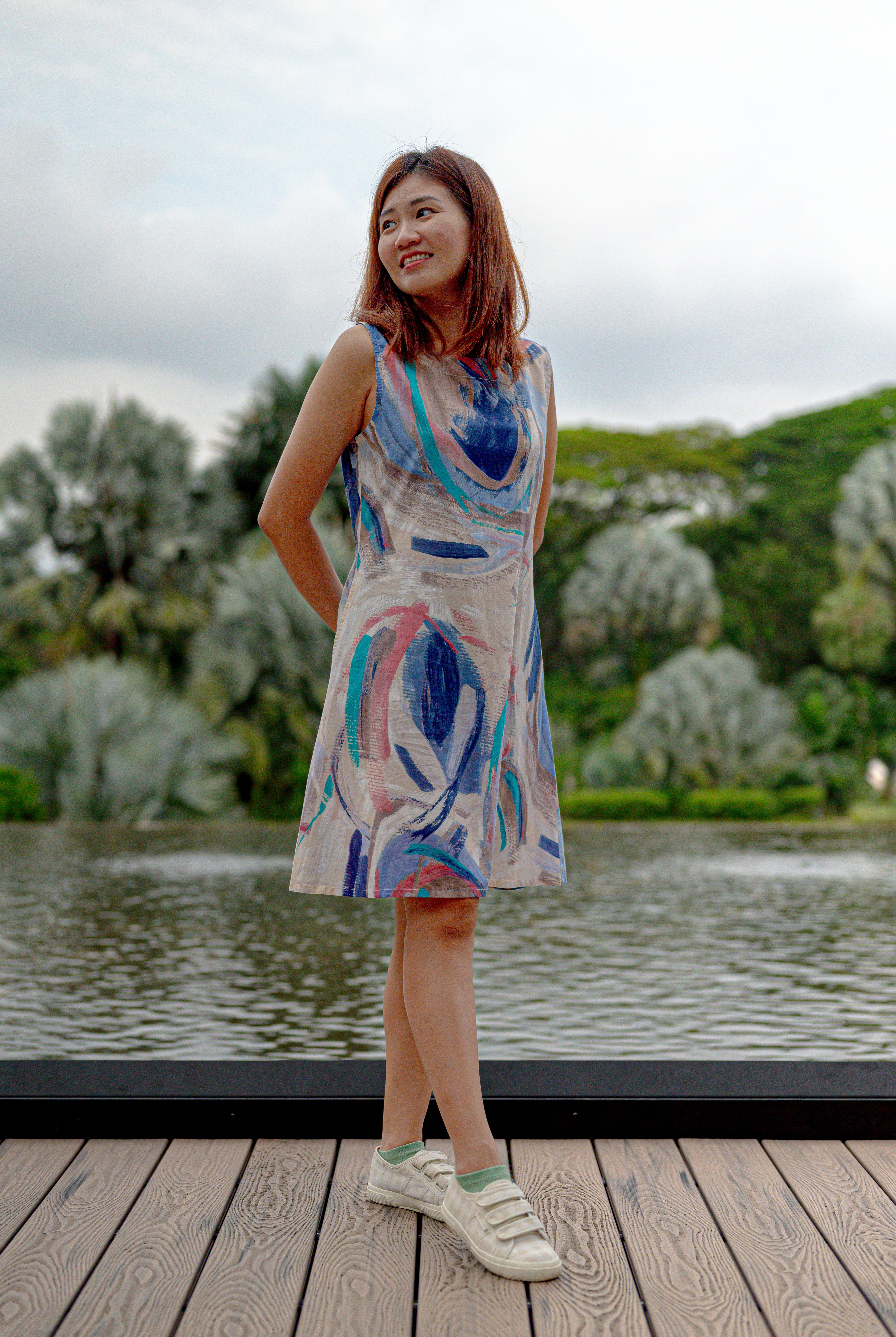 Maldives Women's A Line Dress with Pockets 2