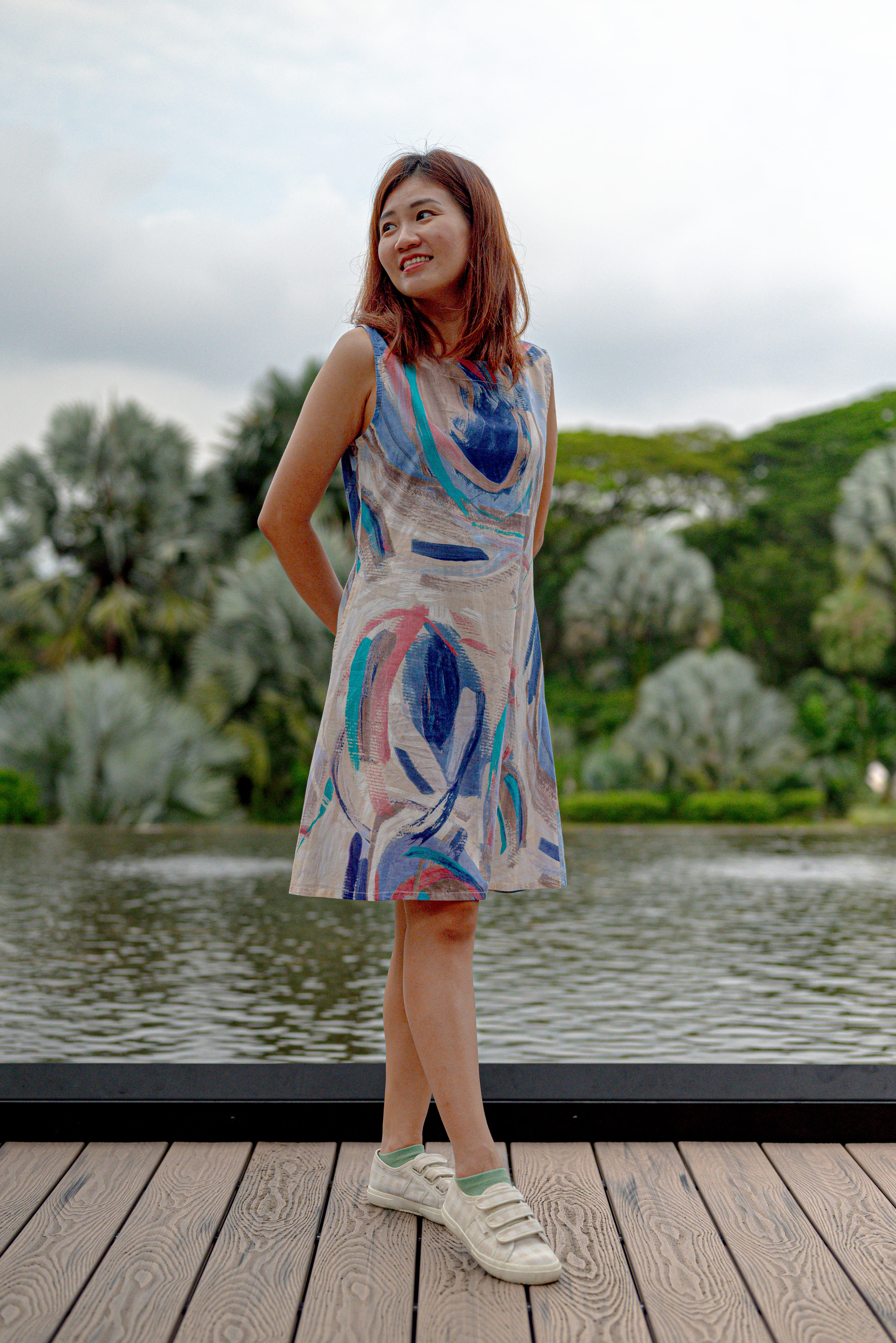 Maldives Women's A Line Dress with Pockets 2