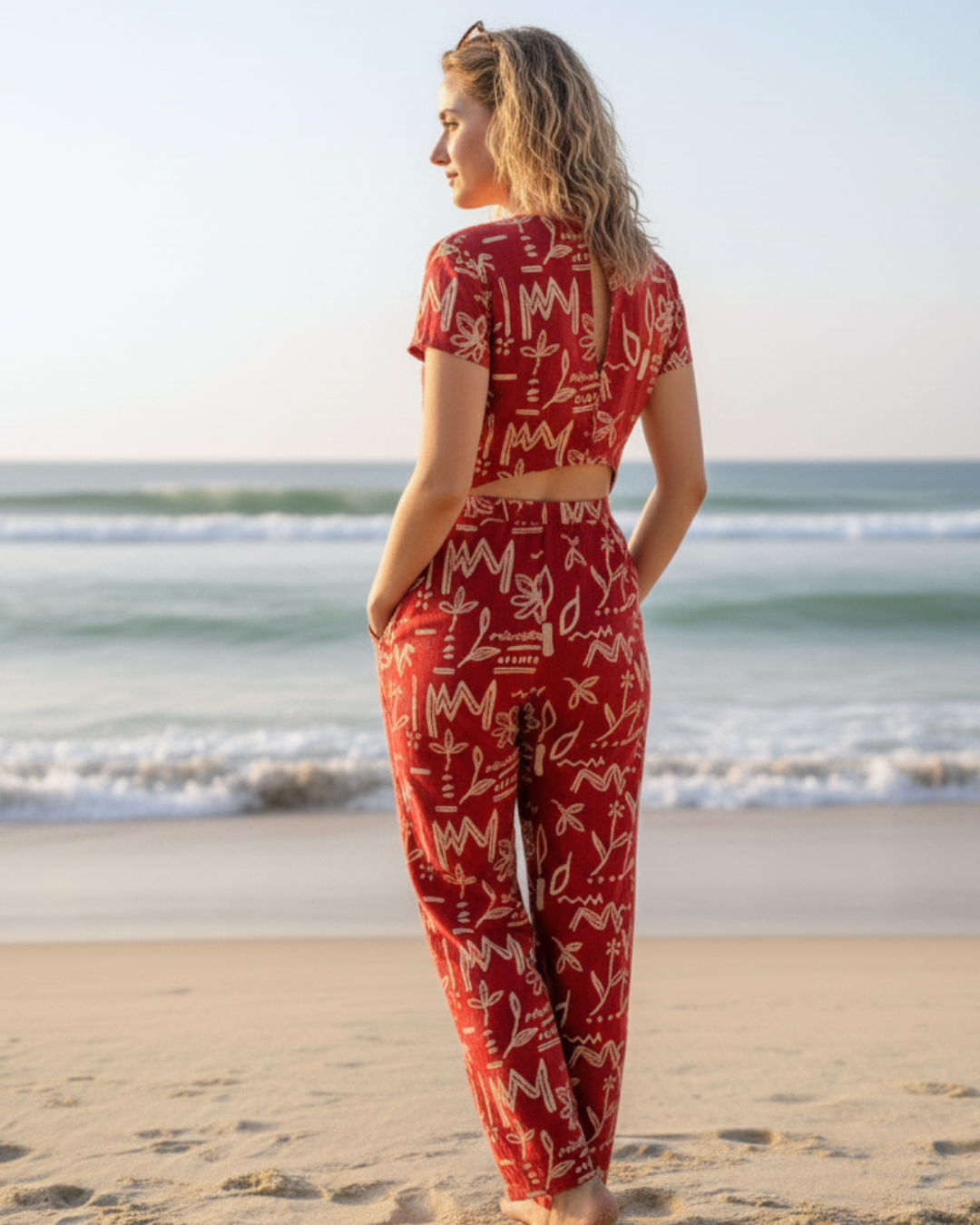 Cranberry Women's Jumpsuit in Cotton Nimbu