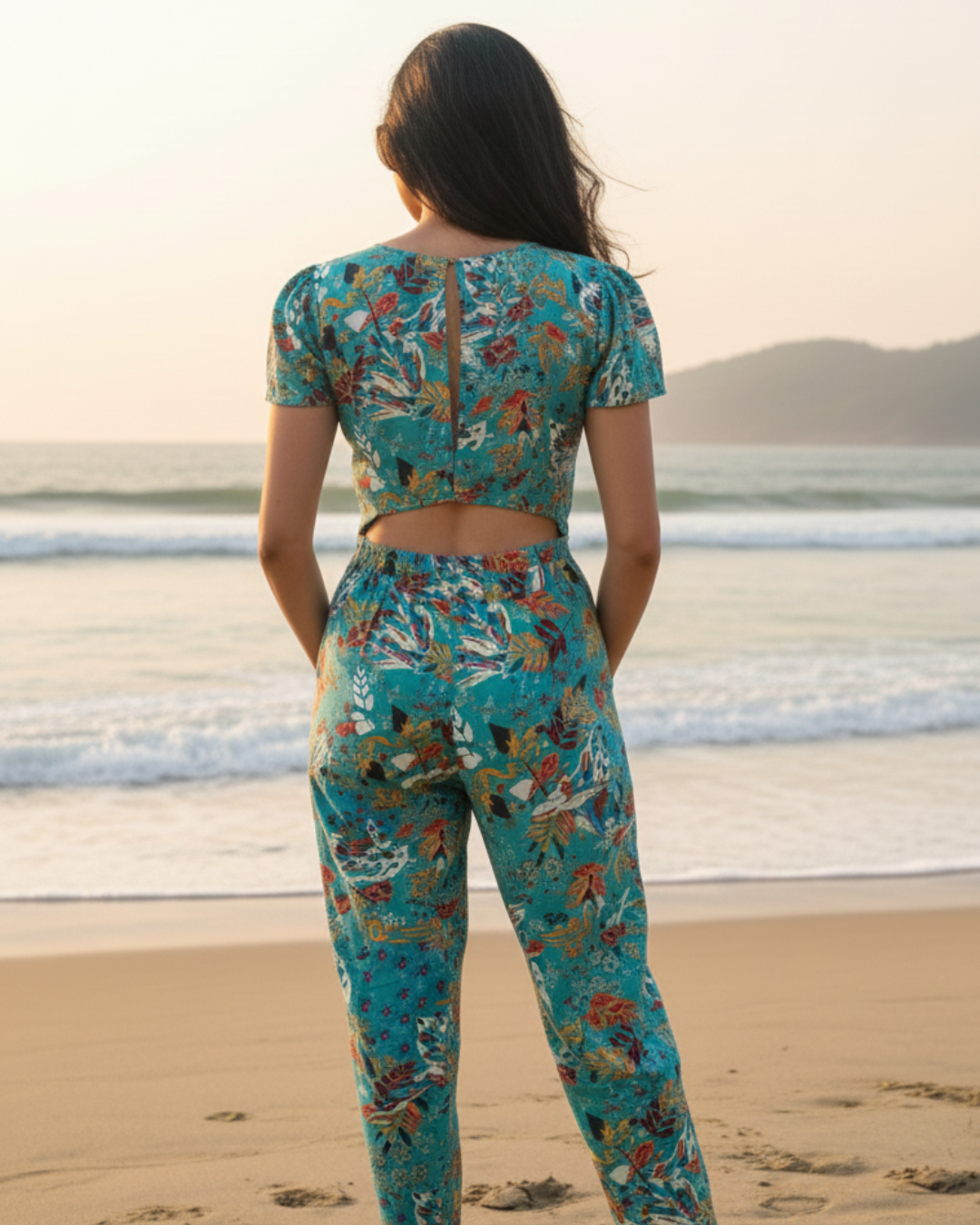 Eden Garden Women's Jumpsuit in Cotton Nimbu