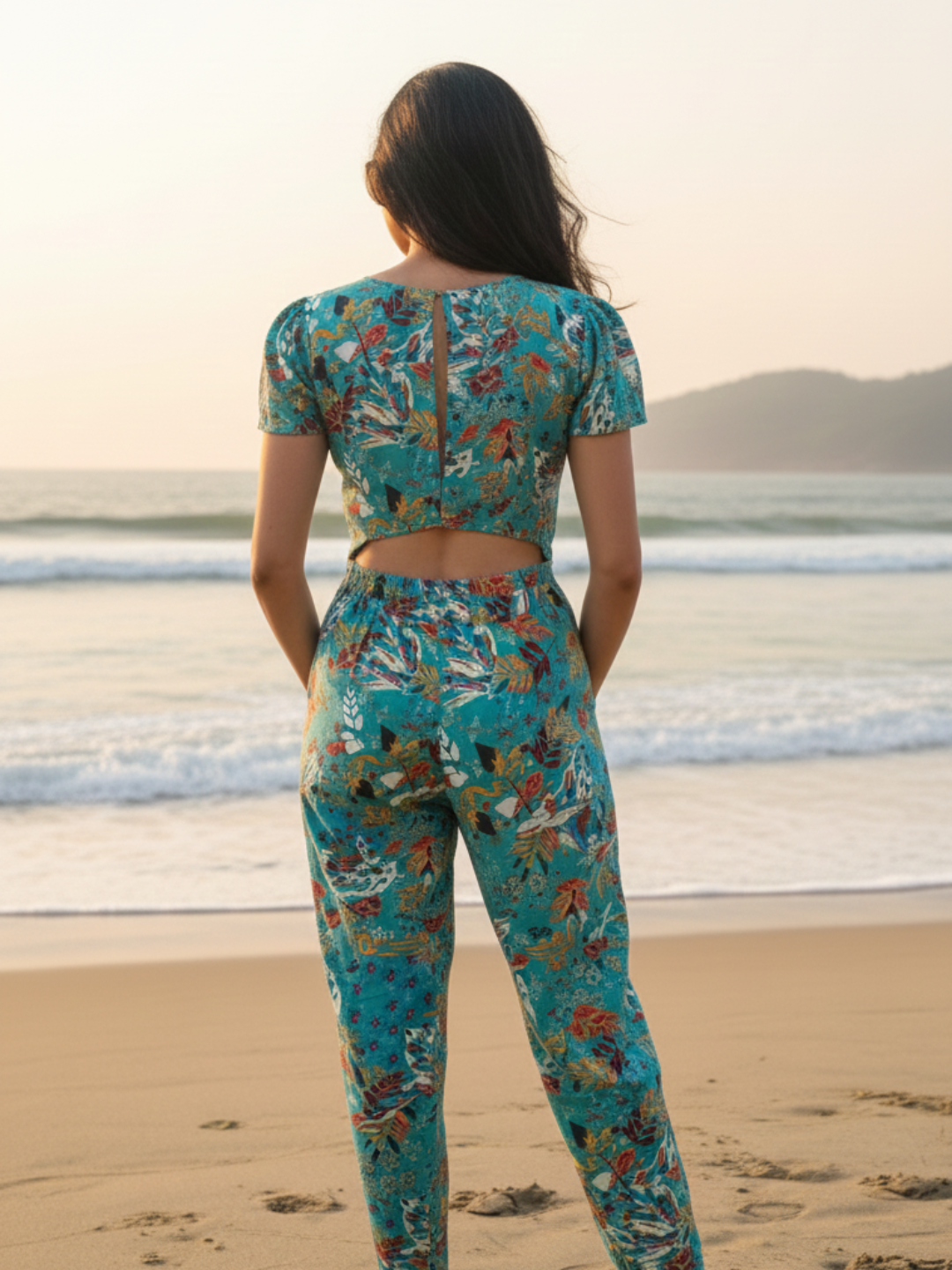 Eden Garden Women's Jumpsuit in Cotton Nimbu