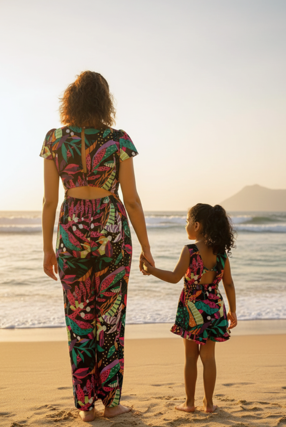 Moana Starry Night Black Women's Jumpsuit in Cotton Nimbu