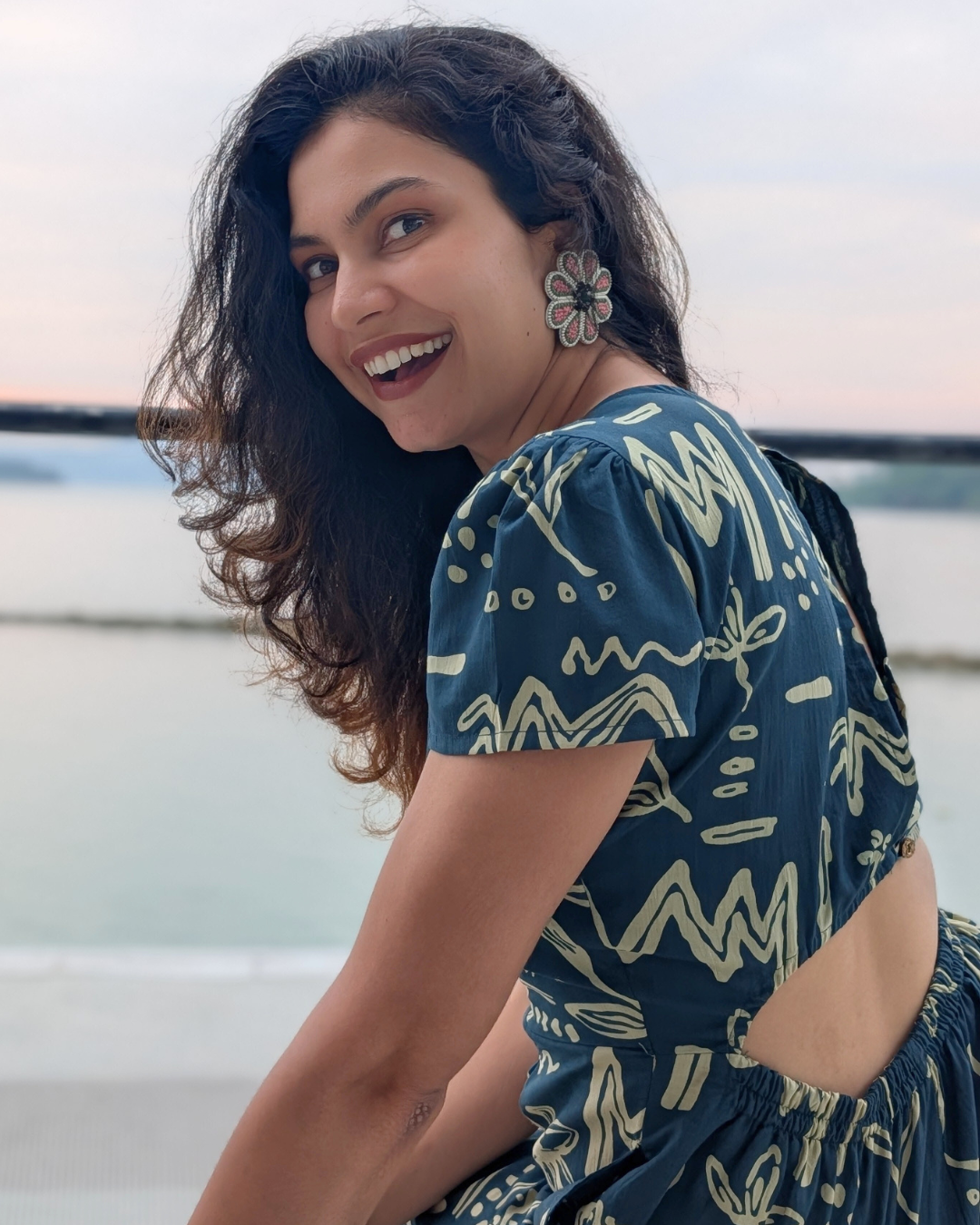 Teal Women's Jumpsuit in Cotton Nimbu