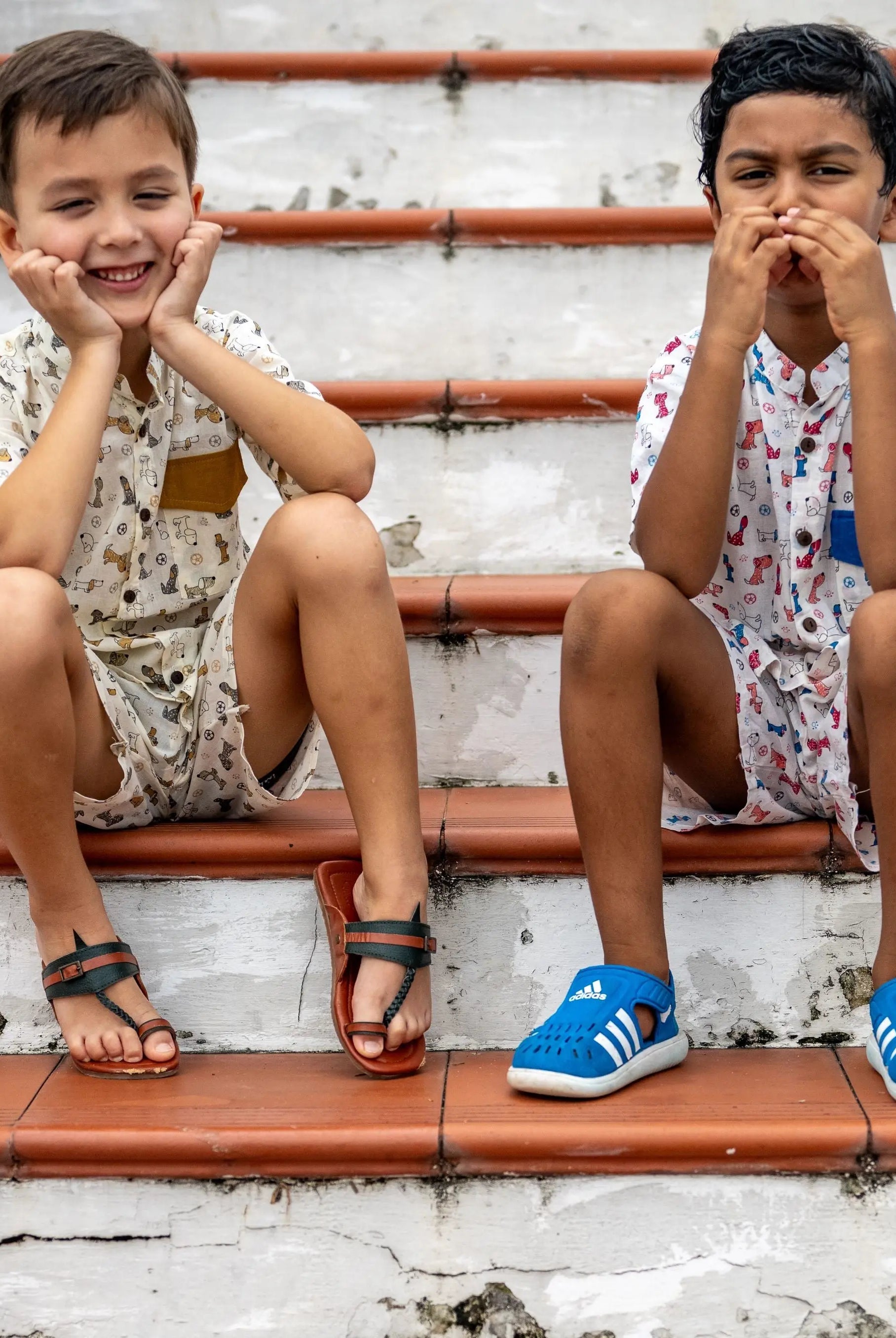 Puppy Love Unisex Co-Ord Set in Blue Nimbu