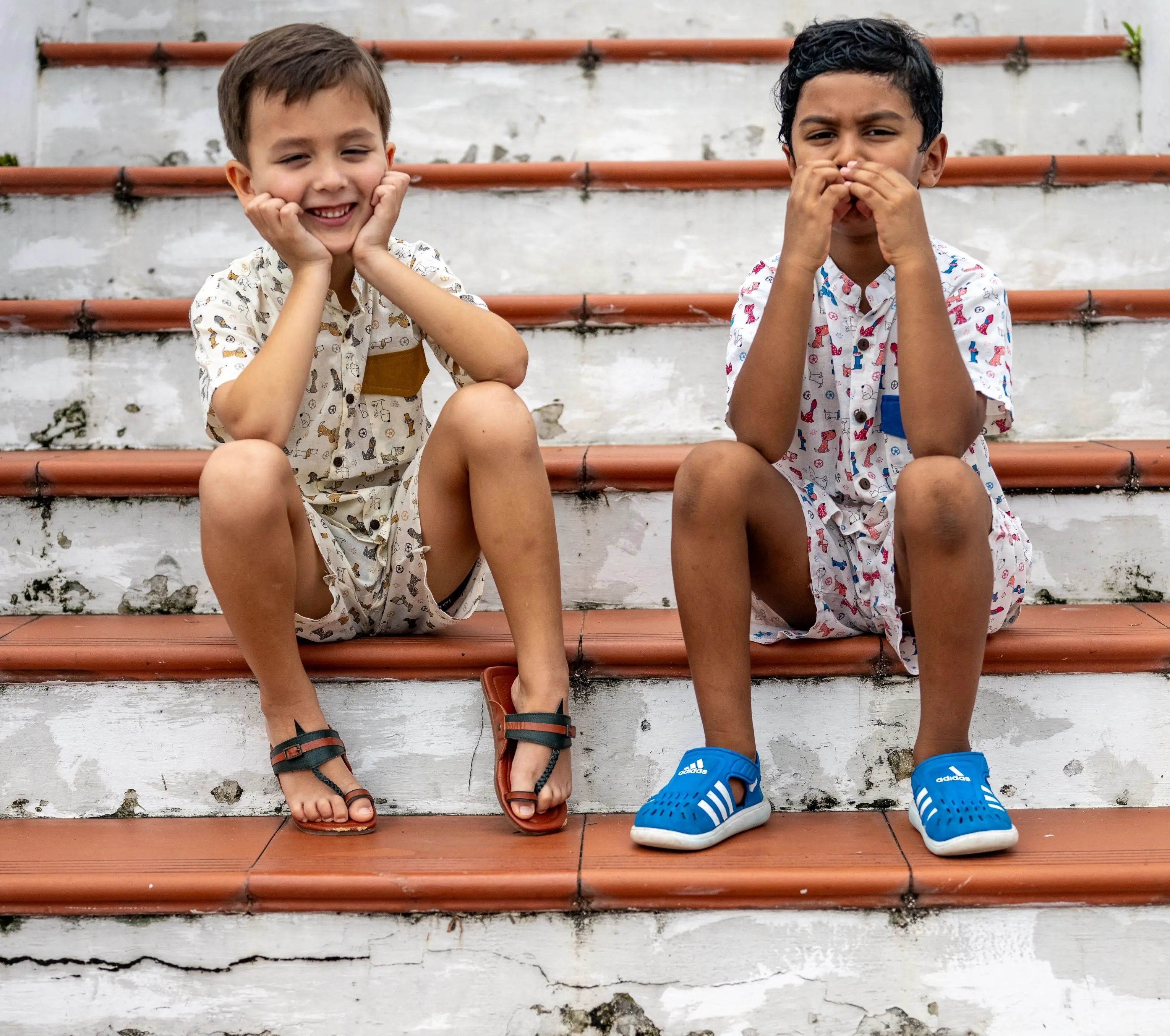 Puppy Love Unisex Co-Ord Set in Blue Nimbu