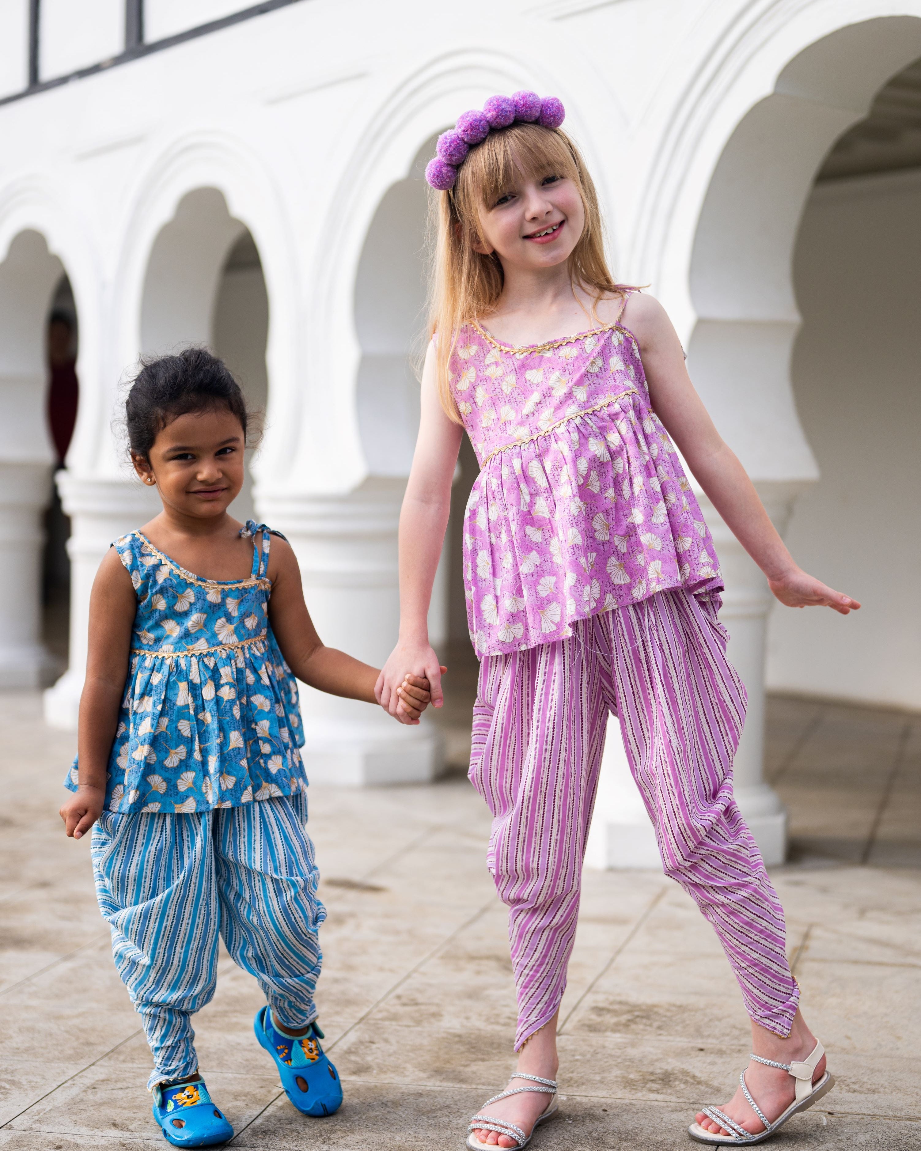 Nimbu singapore kids indian ethnic wear deepavali costume kurta pajama for boys and kurti dhoti for girls