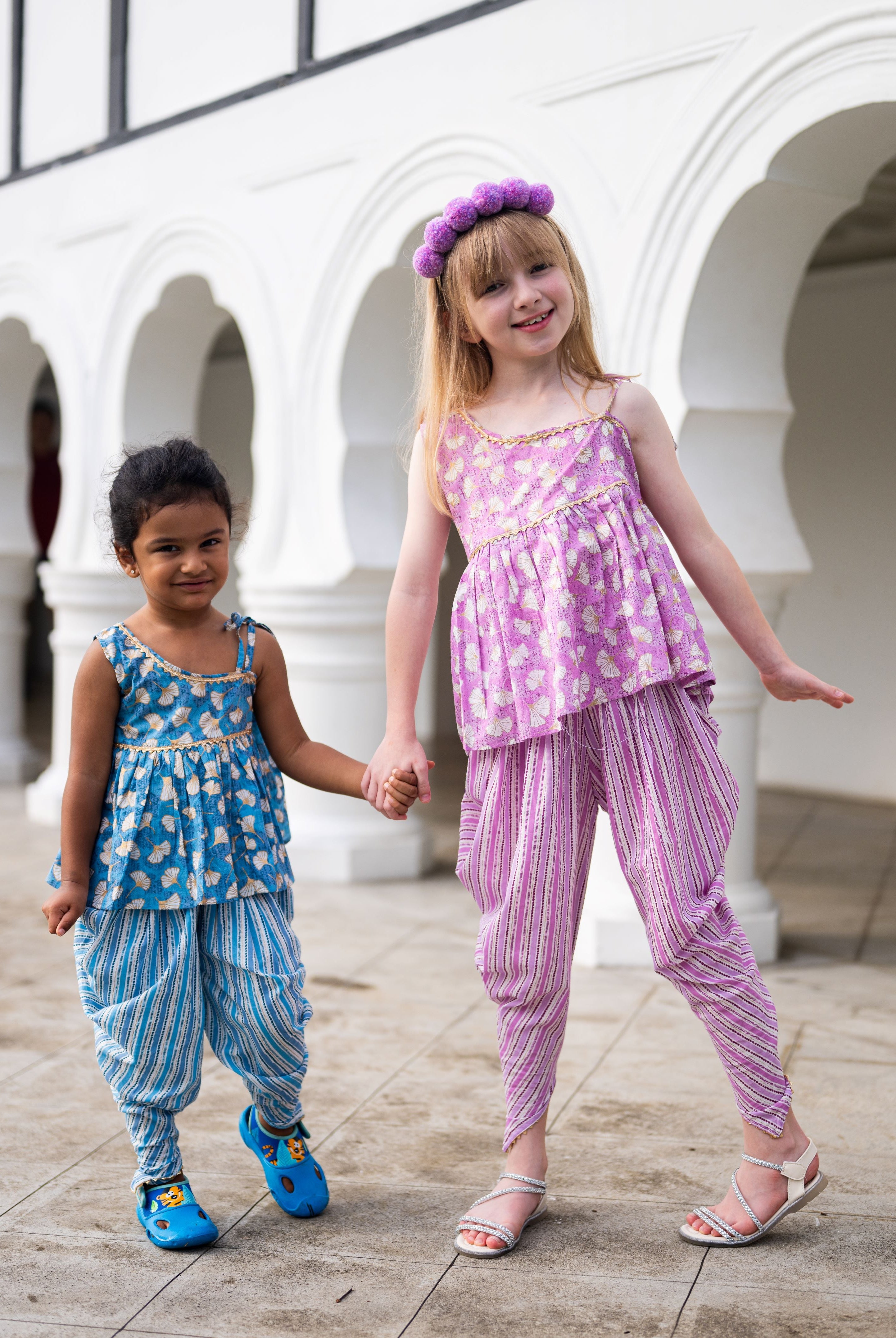 Nimbu singapore kids indian ethnic wear deepavali costume kurta pajama for boys and kurti dhoti for girls