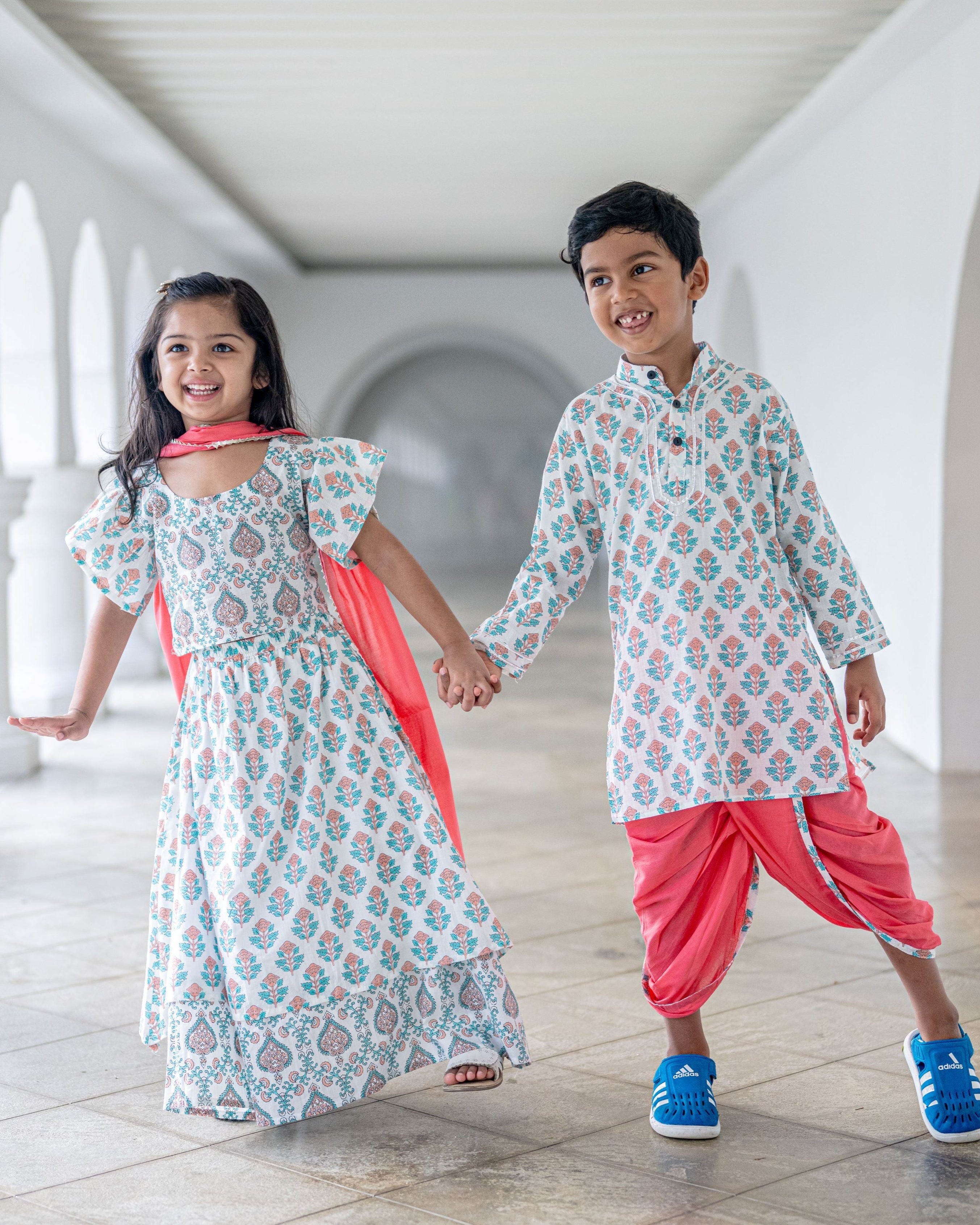 Nimbu kurta dhoti for boys