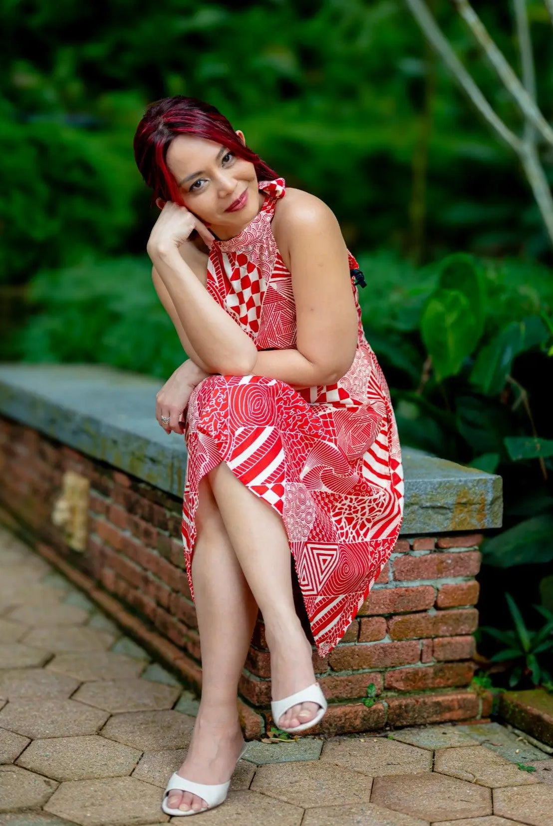 Imperial Women's Short Halter Dress with Pockets Nimbu