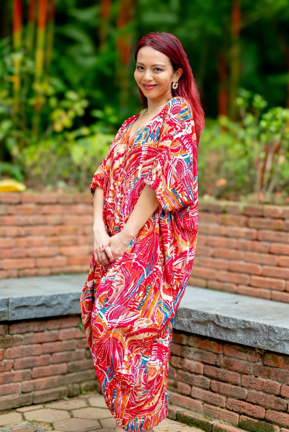 Mira Women's Pink Flowy Shirt Dress in Cotton Nimbu