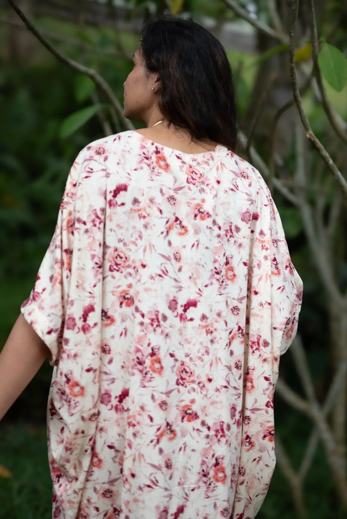 Mira Women's Off White Flowy Shirt Dress in Cotton Nimbu