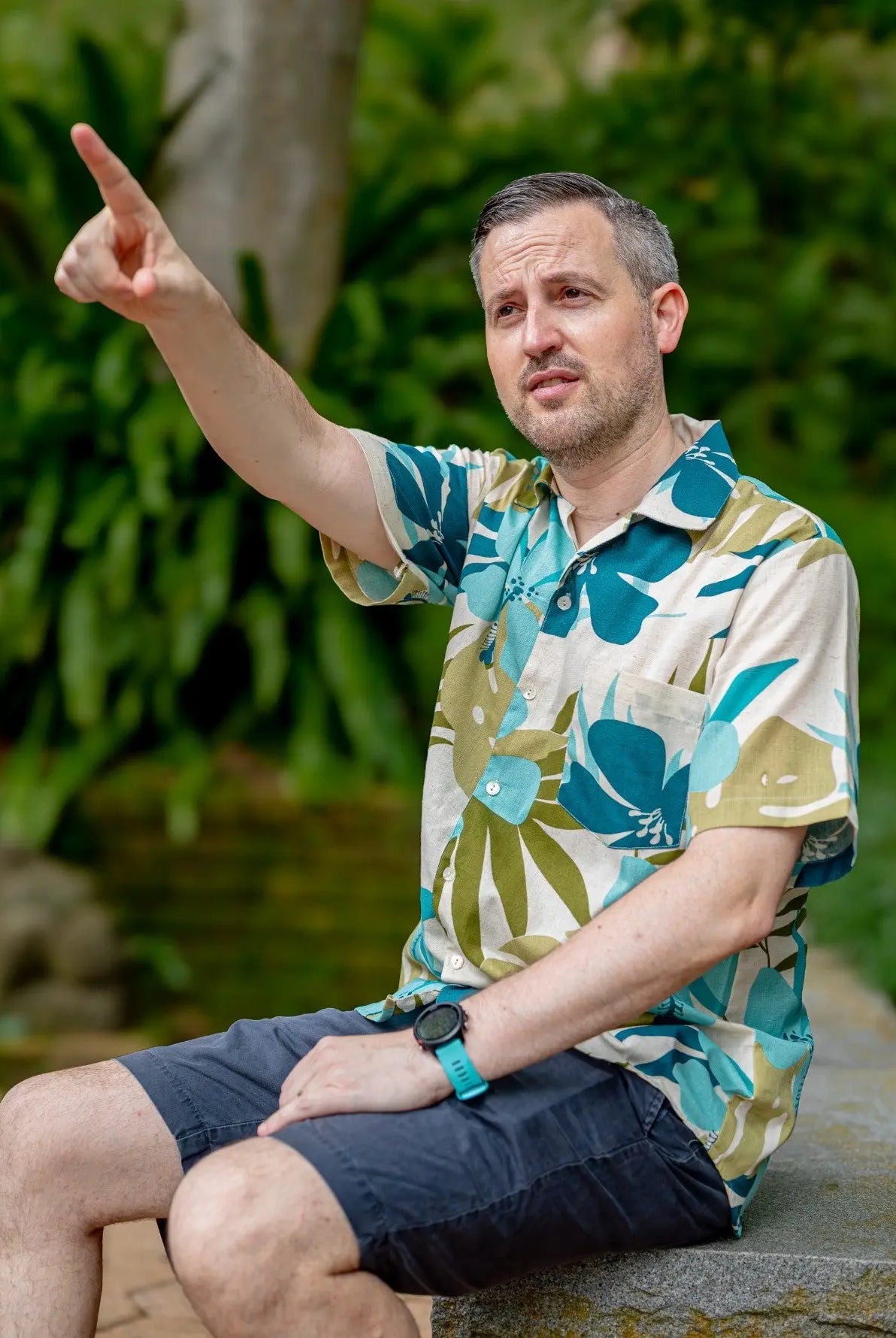 Valeria Blue Adults Unisex Shirt in Flex Cotton Nimbu