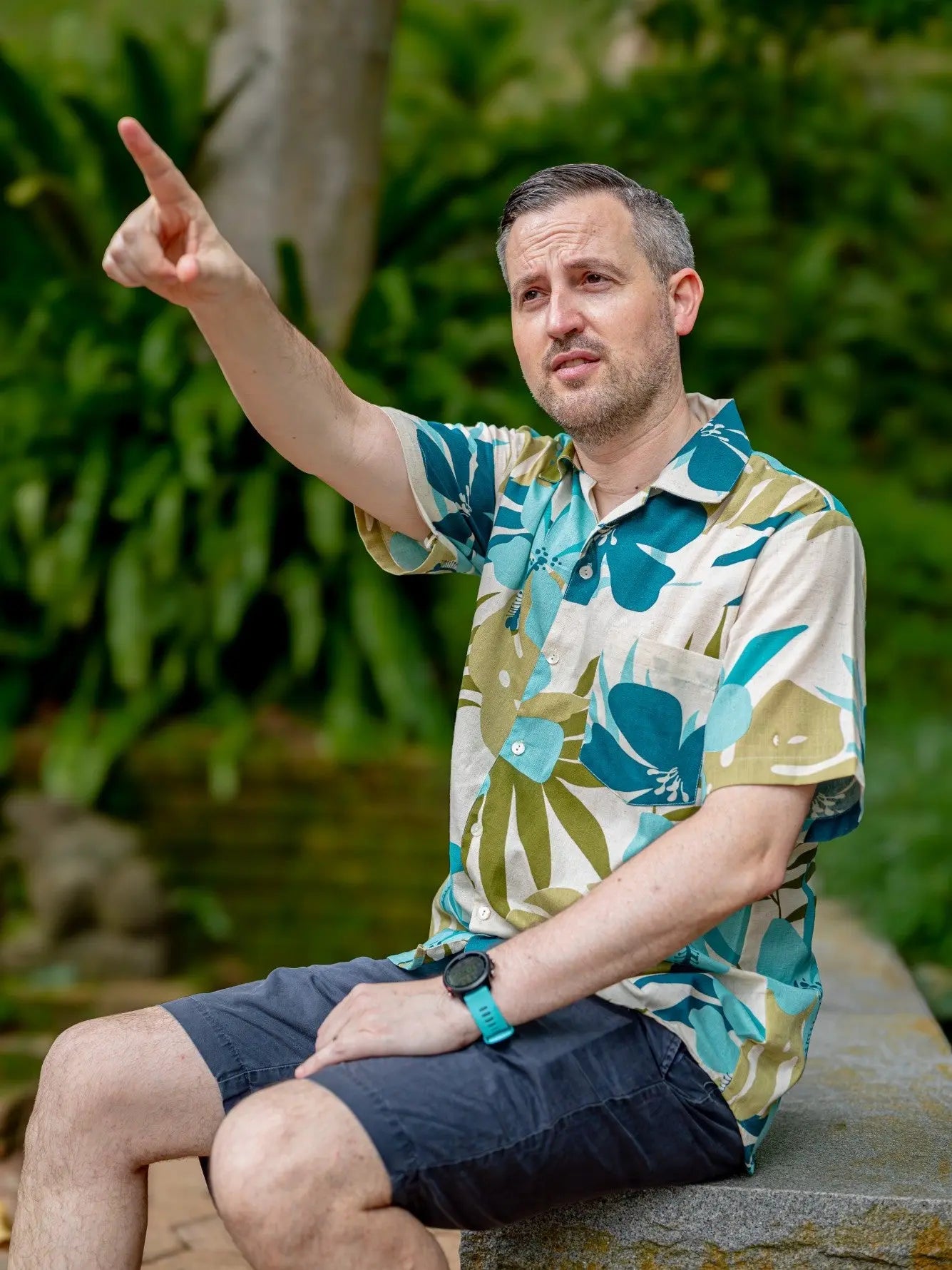 Valeria Blue Adults Unisex Shirt in Flex Cotton Nimbu