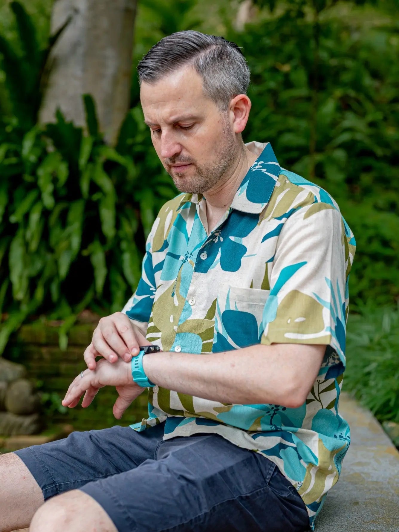 Valeria Blue Adults Unisex Shirt in Flex Cotton Nimbu