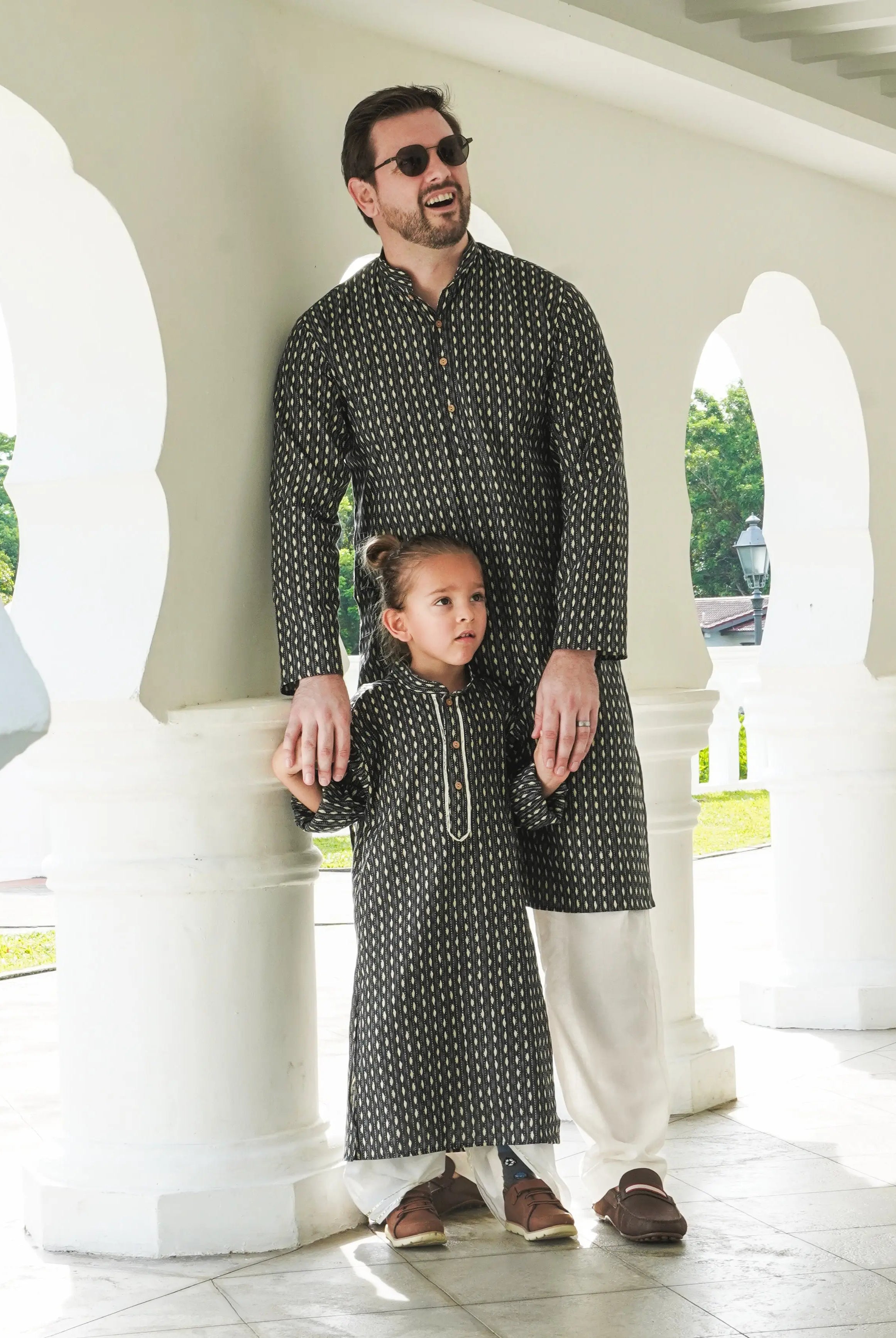 Noor Katha Blue Cotton Kurta Dhoti 4