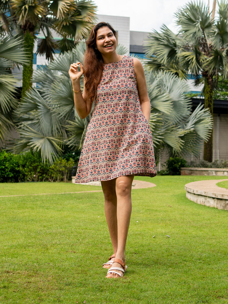 Oxford Women's A Line Dress with Pockets 1