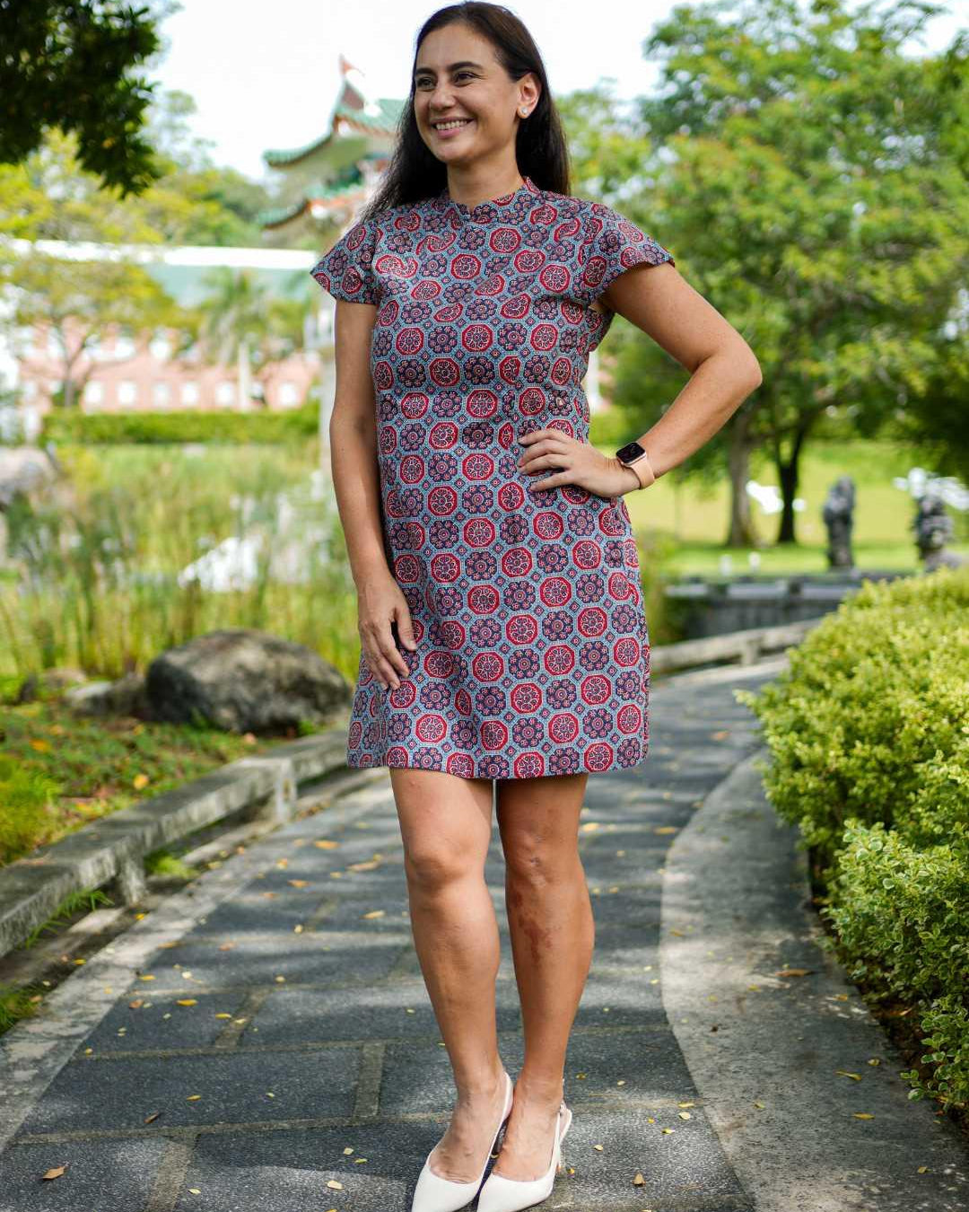 Phoenix Women Cheongsam Dress in Cotton