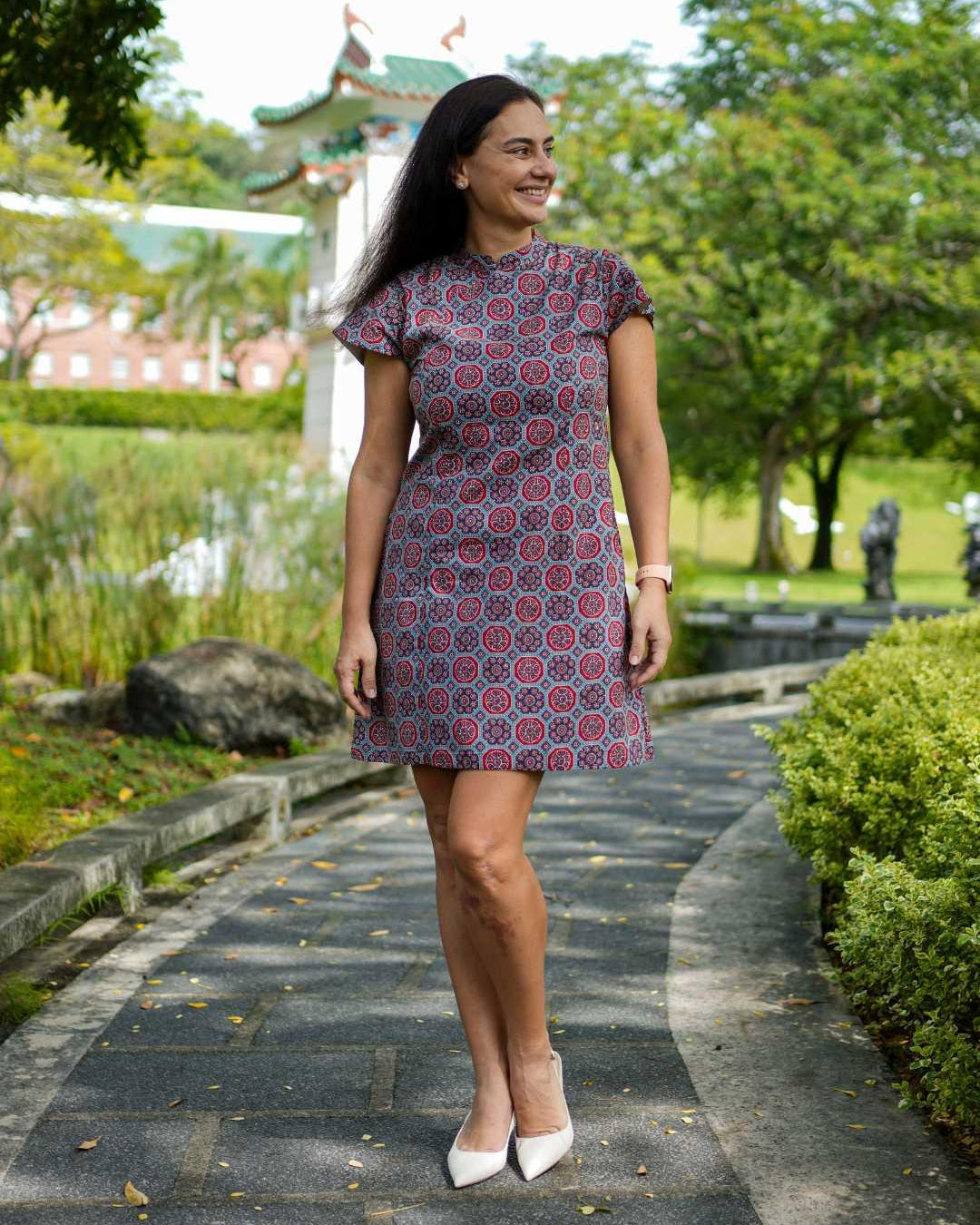 Phoenix Women Cheongsam Dress in Cotton