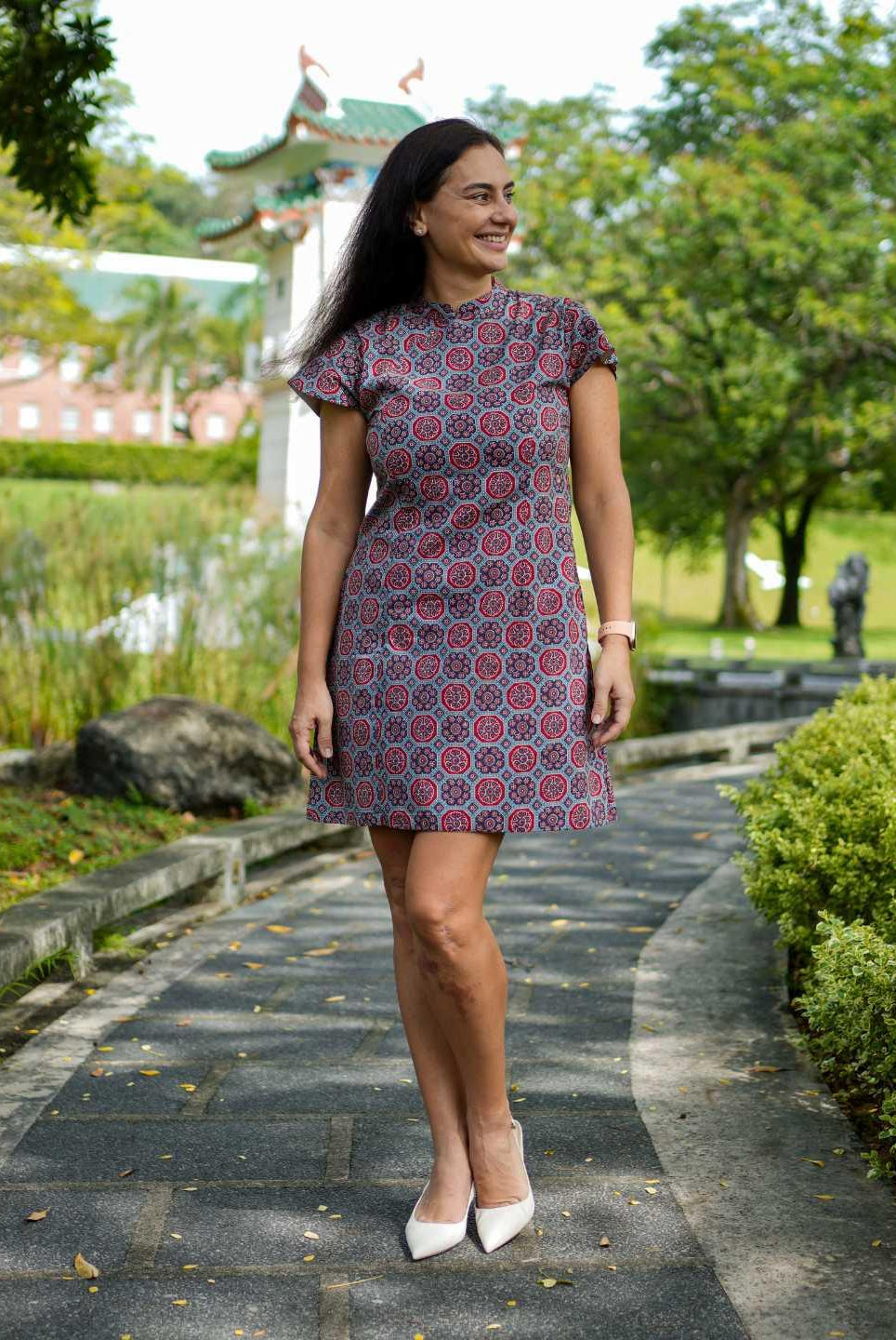 Phoenix Women Cheongsam Dress in Cotton