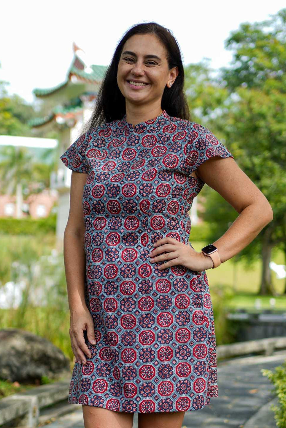Phoenix Women Cheongsam Dress in Cotton