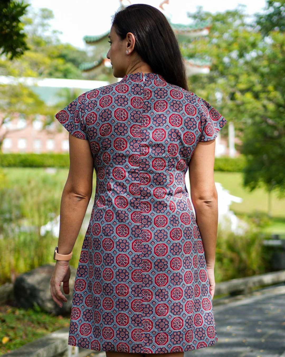 Phoenix Women Cheongsam Dress in Cotton