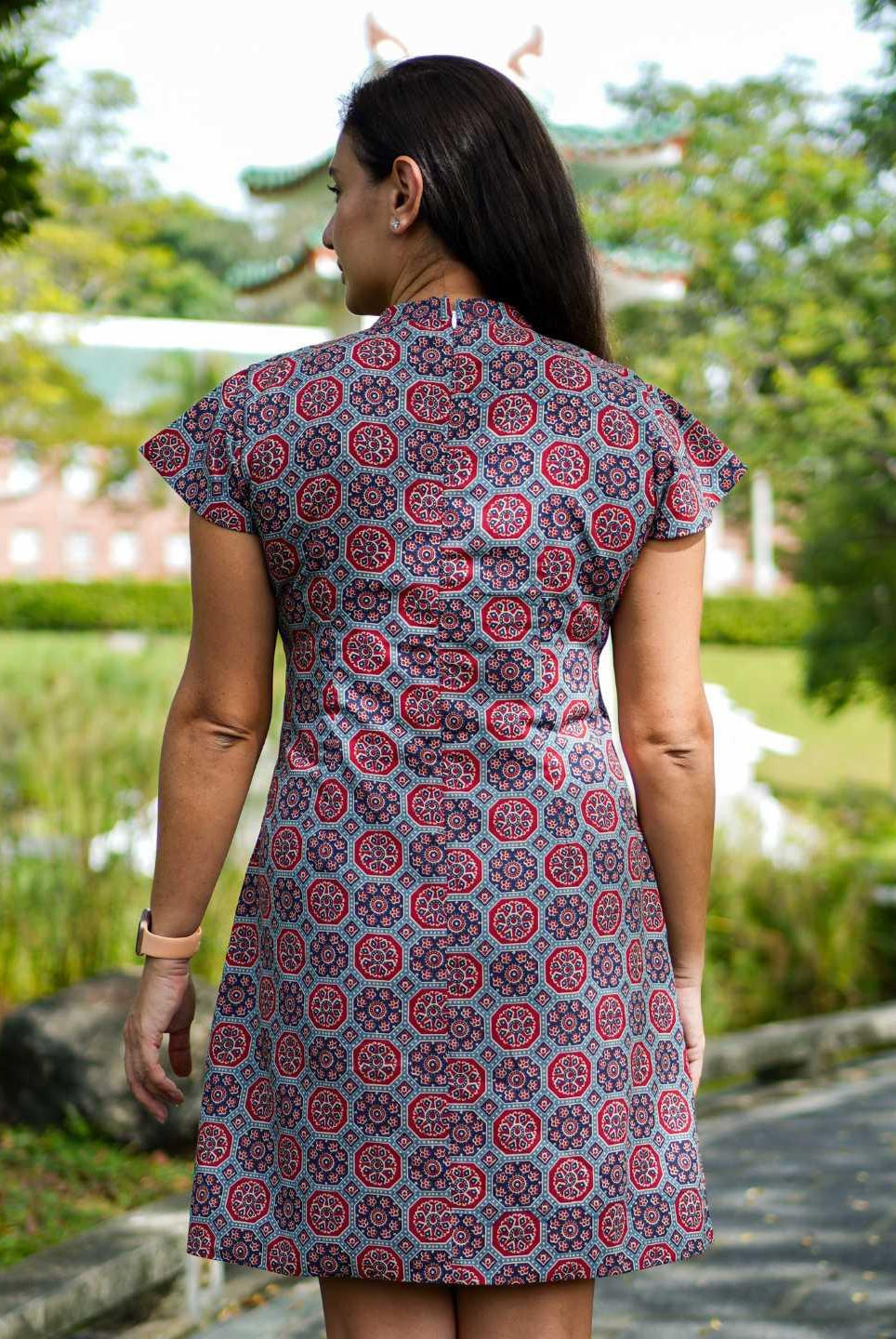 Phoenix Women Cheongsam Dress in Cotton