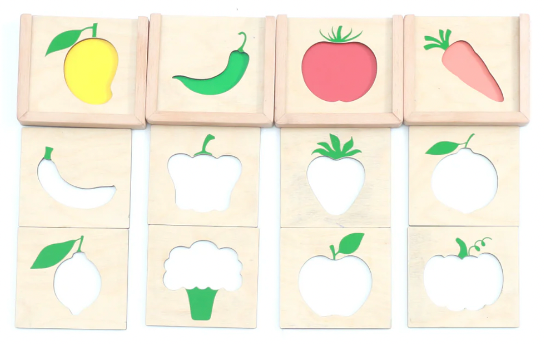 Ariro Colour Sorting Stencil Puzzle - Nimbu Kids