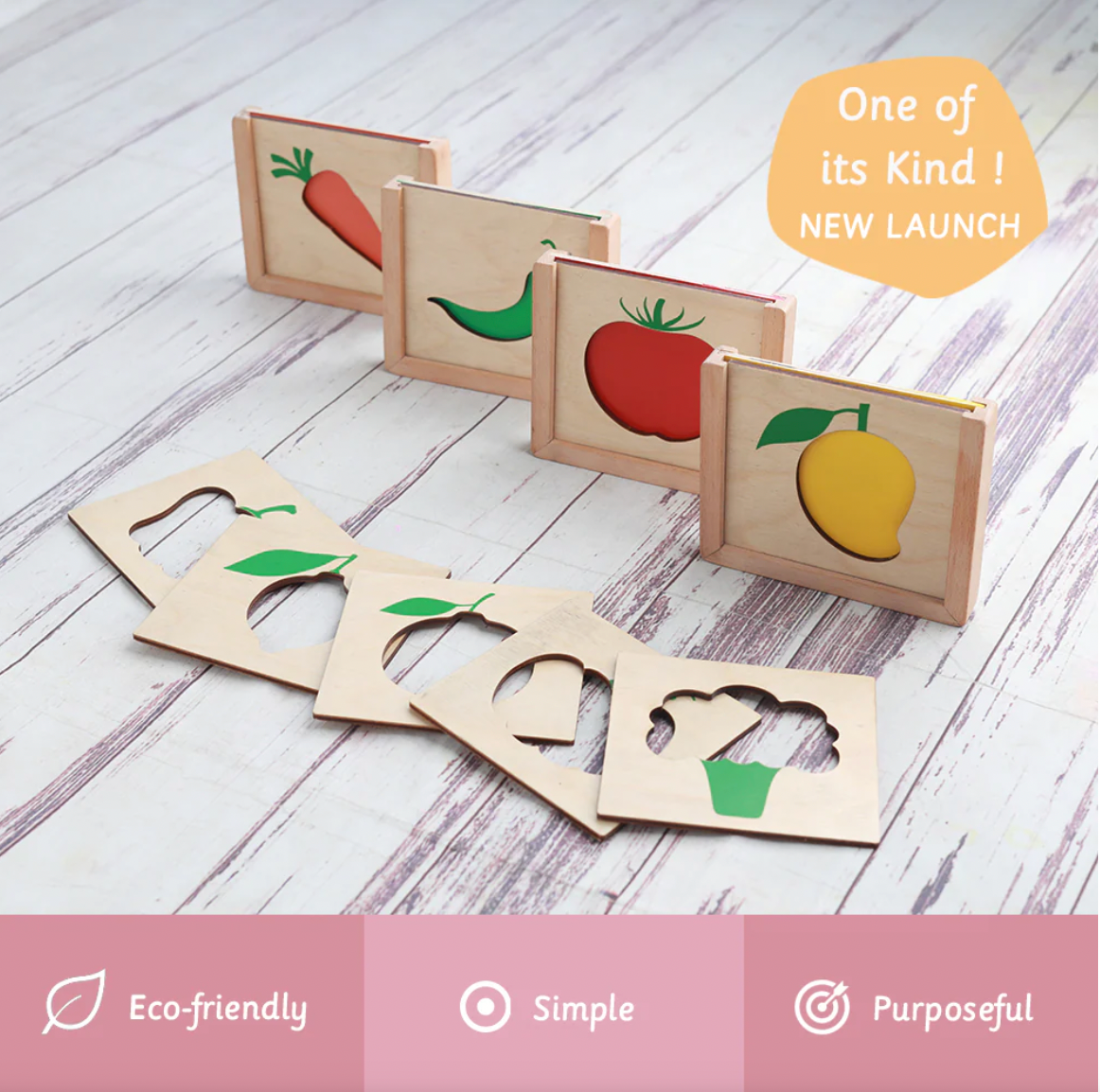 Ariro Colour Sorting Stencil Puzzle - Nimbu Kids