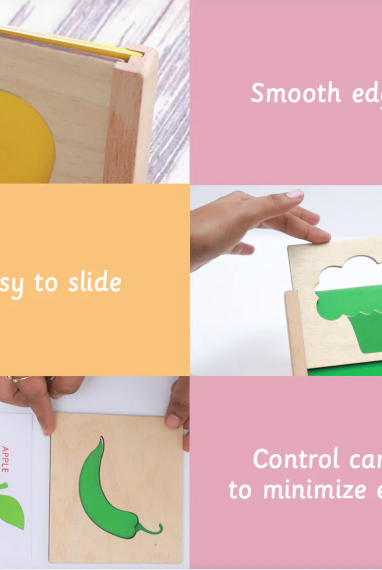 Ariro Colour Sorting Stencil Puzzle - Nimbu Kids