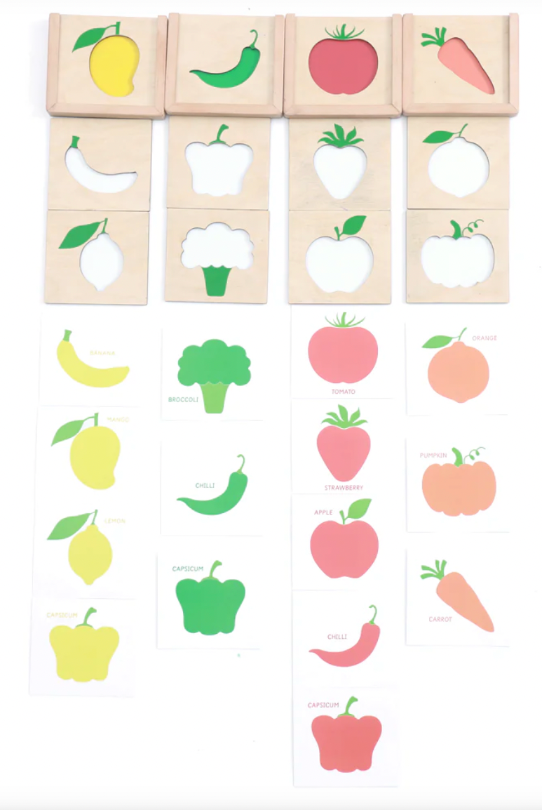 Ariro Colour Sorting Stencil Puzzle - Nimbu Kids