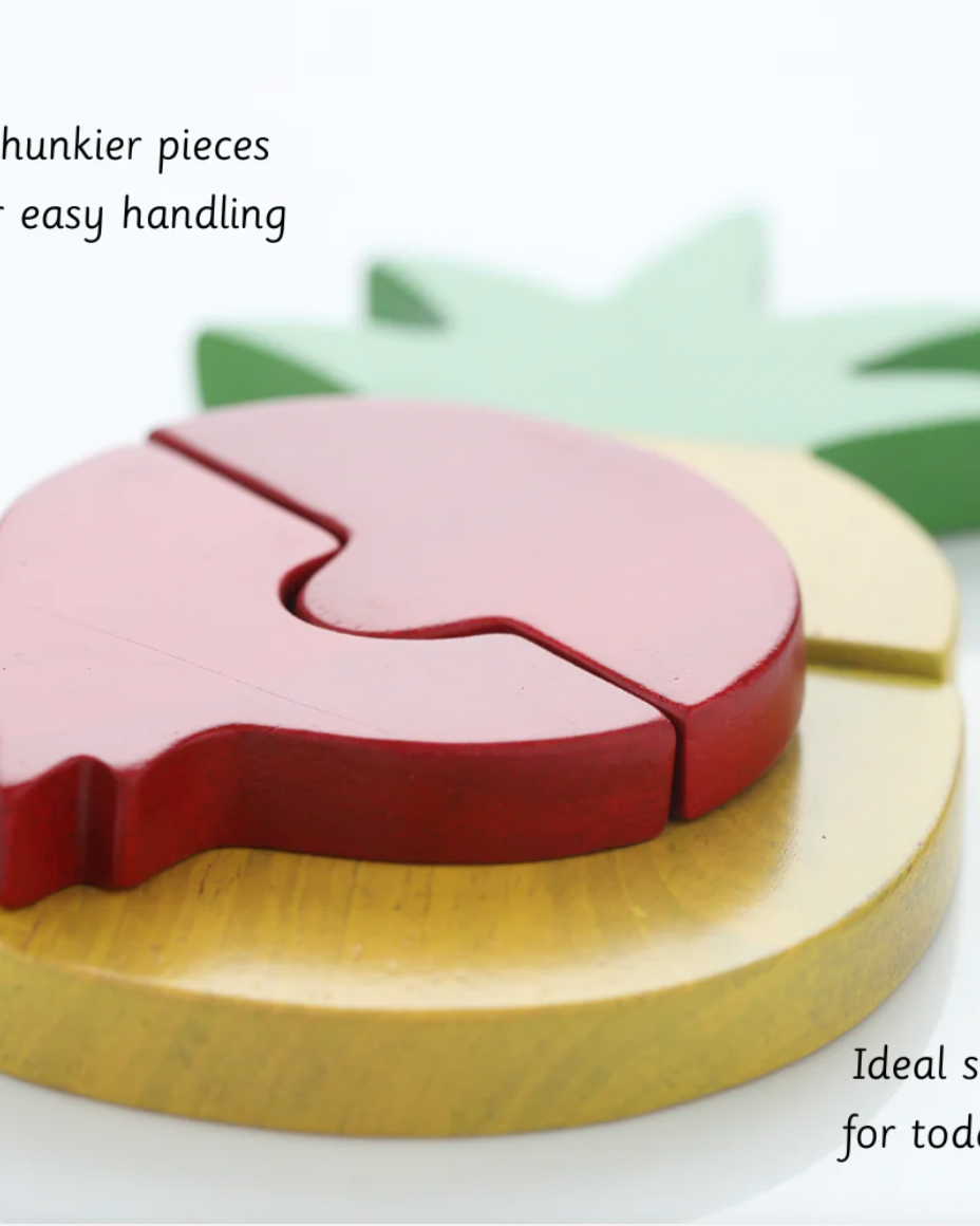 Ariro Toys Montessori Wooden Fruit Puzzle - Nimbu Kids