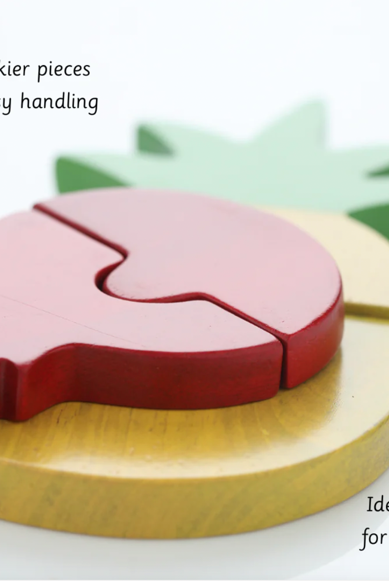 Ariro Toys Montessori Wooden Fruit Puzzle - Nimbu Kids