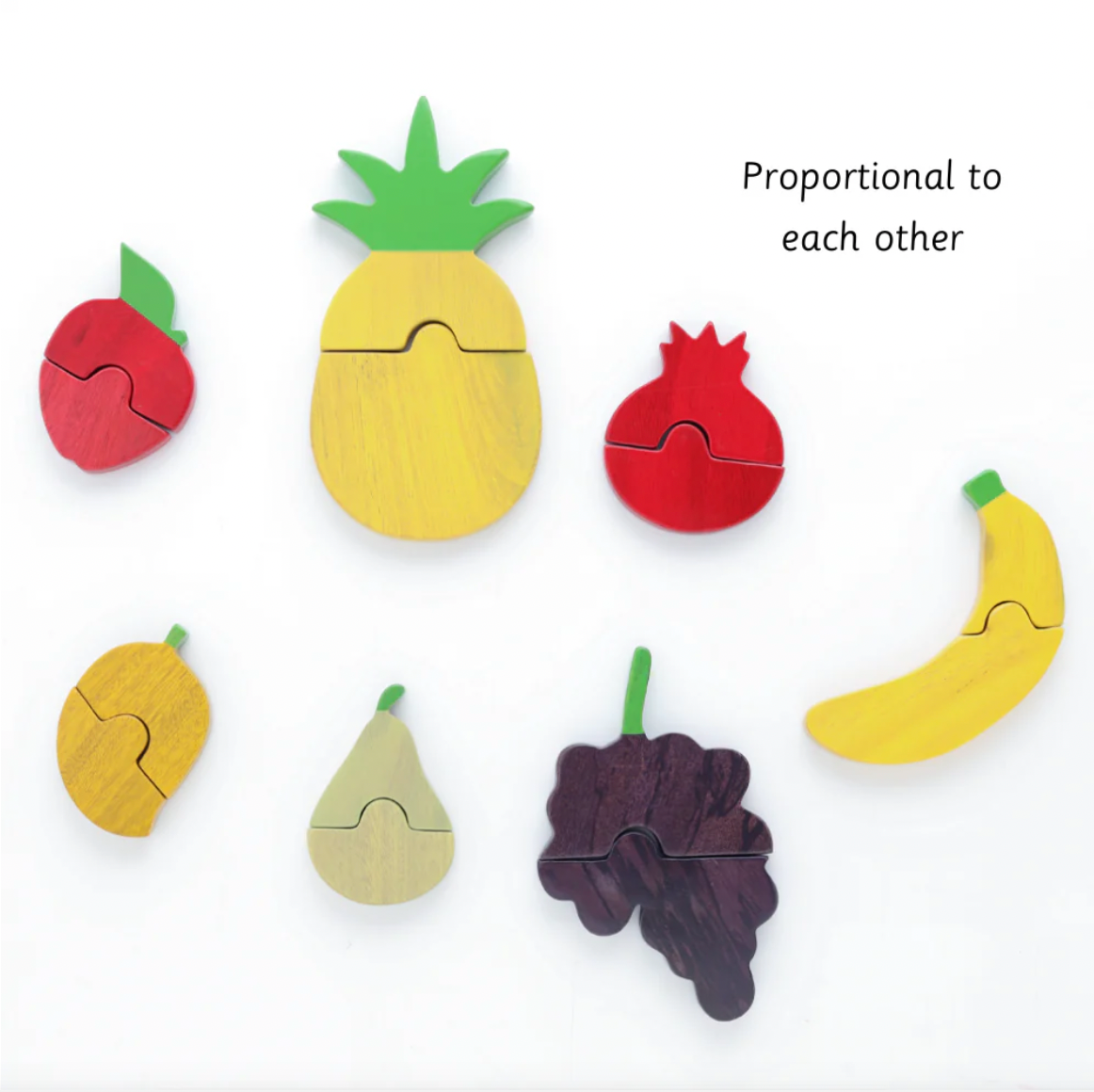 Ariro Toys Montessori Wooden Fruit Puzzle - Nimbu Kids