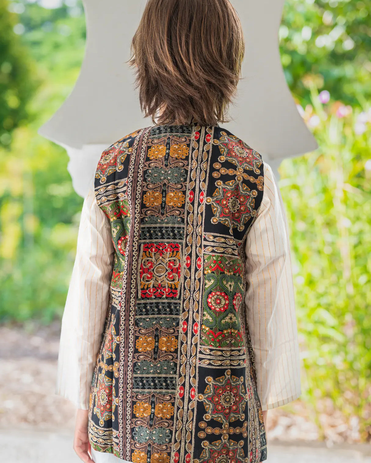 Shan Black Boys Kurta Jacket Set in Muslin Cotton Nimbu