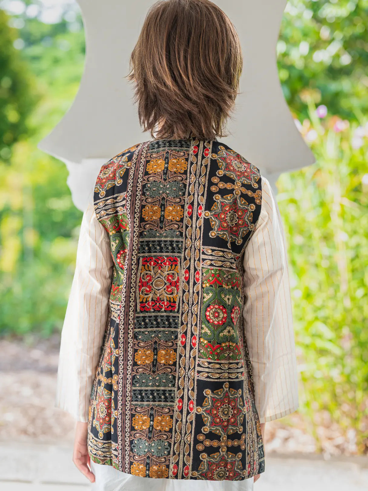 Shan Black Boys Kurta Jacket Set in Muslin Cotton Nimbu