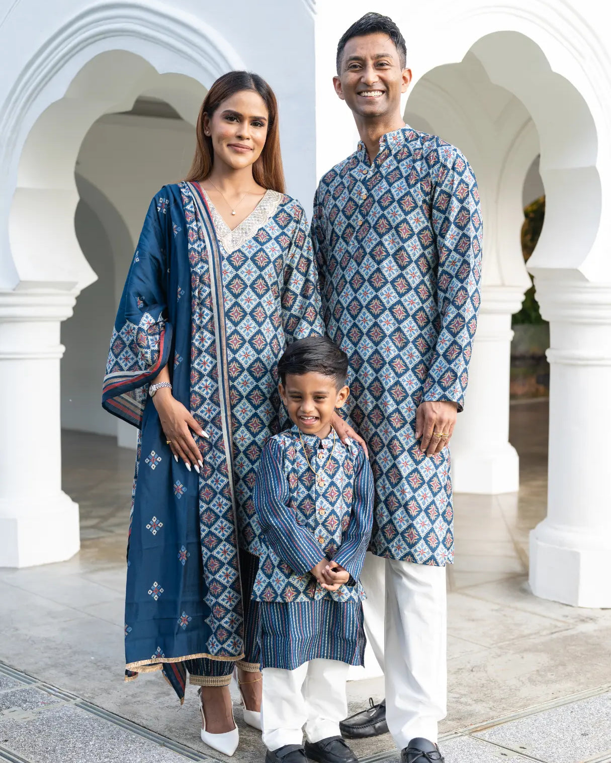 Tara Blue Men's Kurta Pajama Set in Muslin Cotton Nimbu